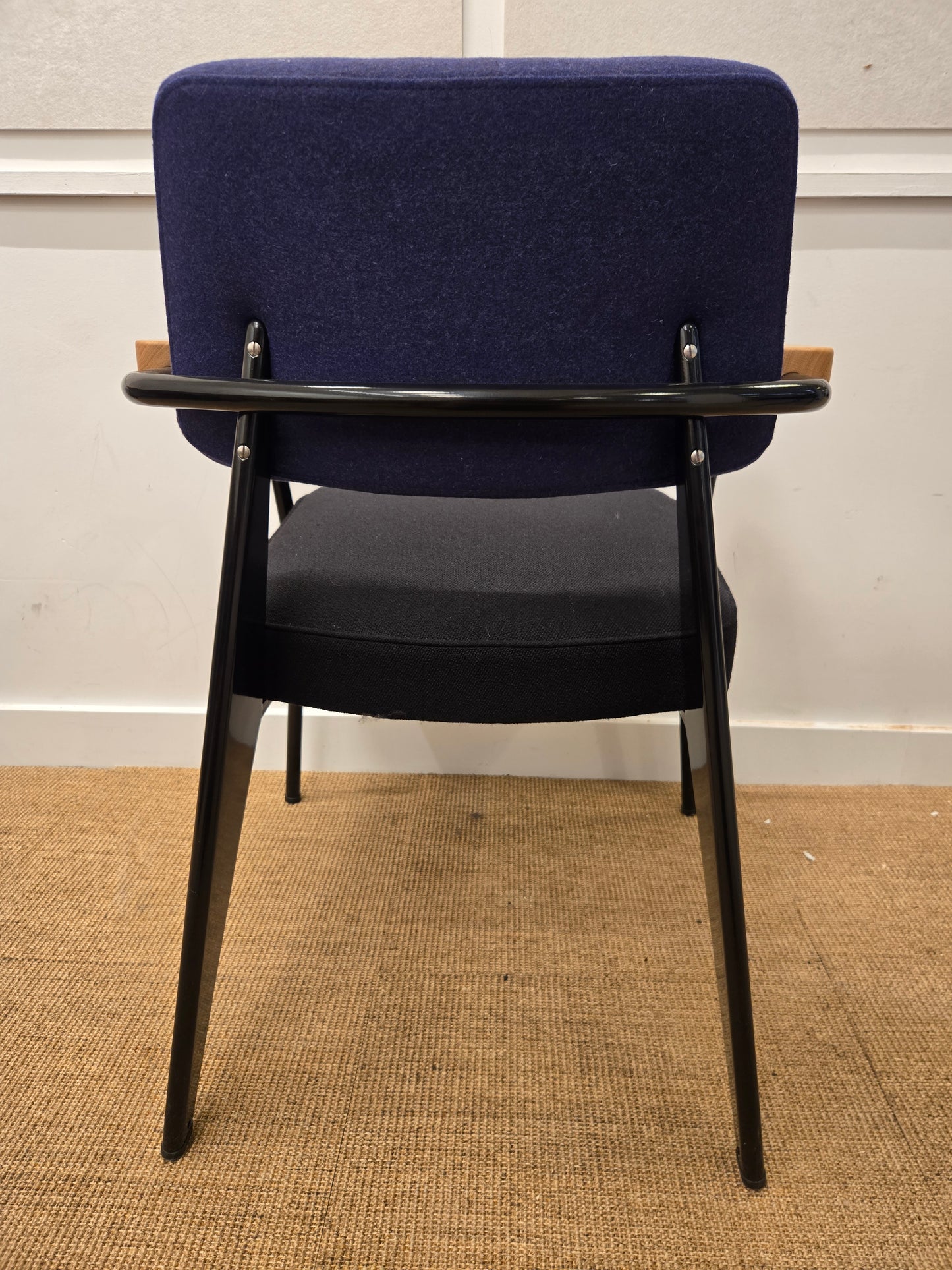 Vitra Jean Prouve Fauteuil Direction Armchair in Blue