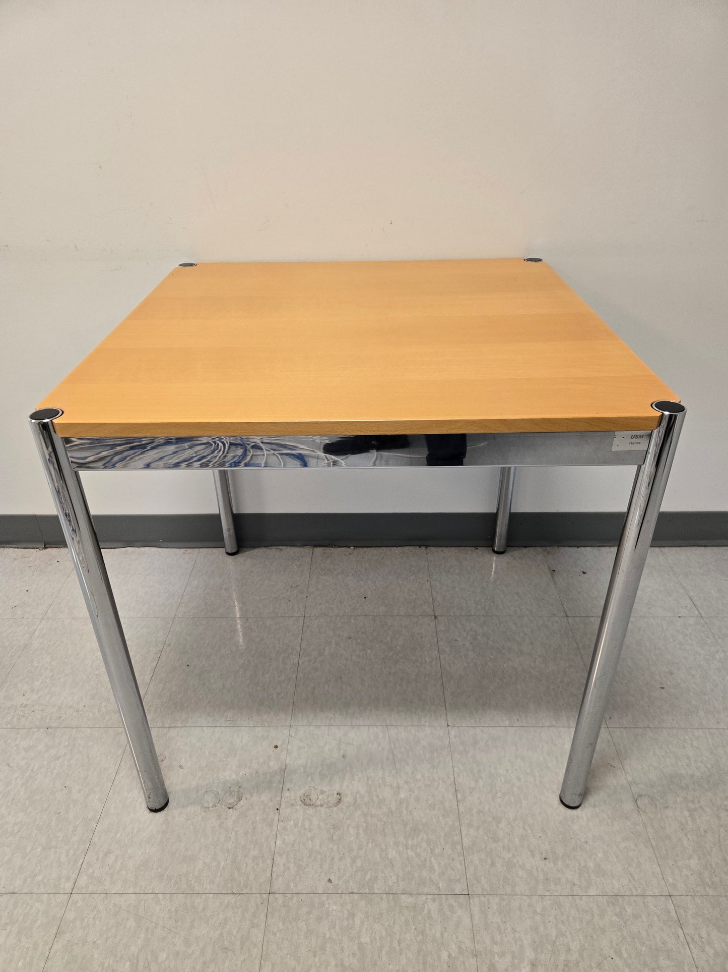 USM Haller Square Table in Natural Beech