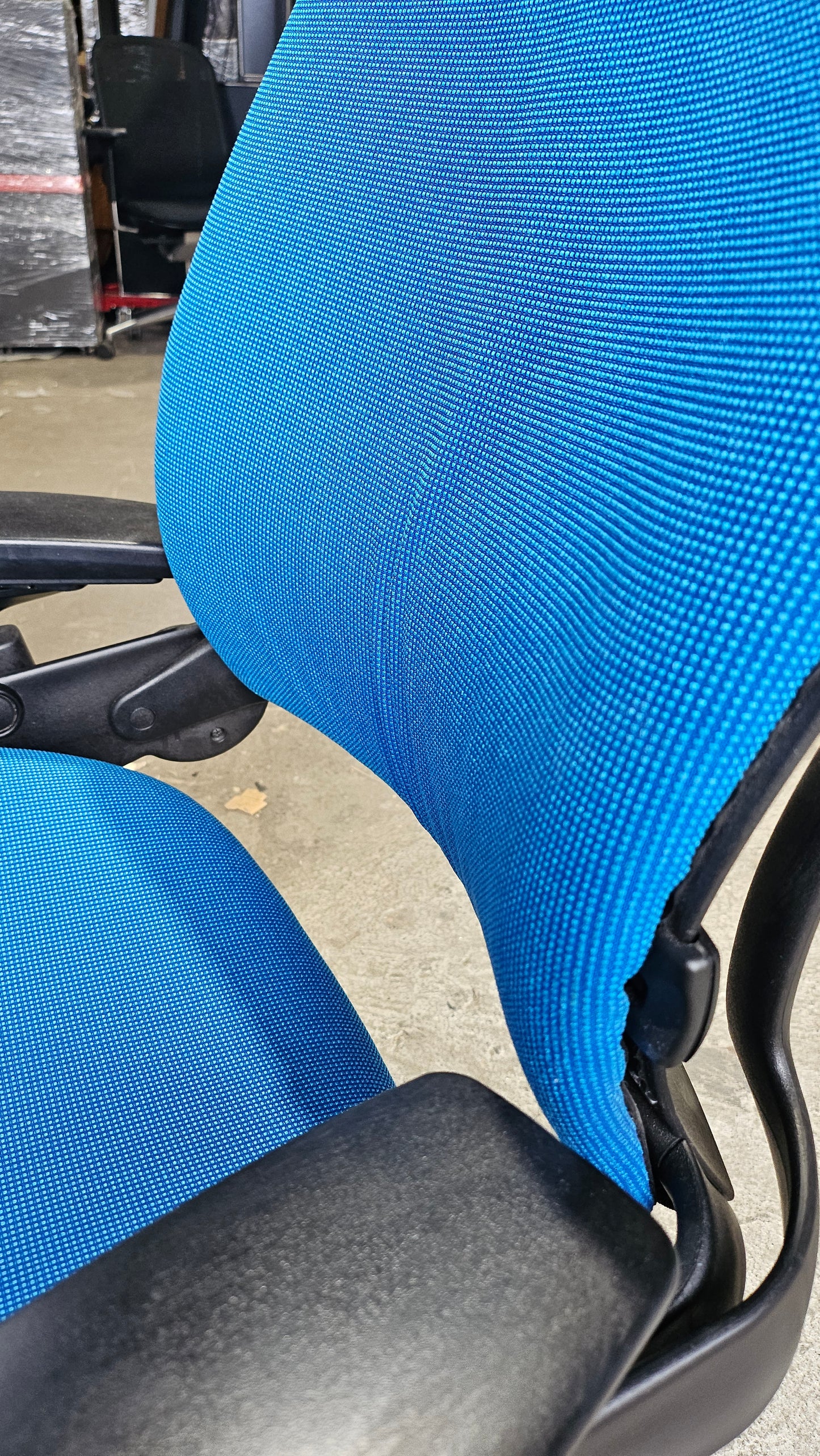 Steelcase Leap V2 Chair in Blue Fabric
