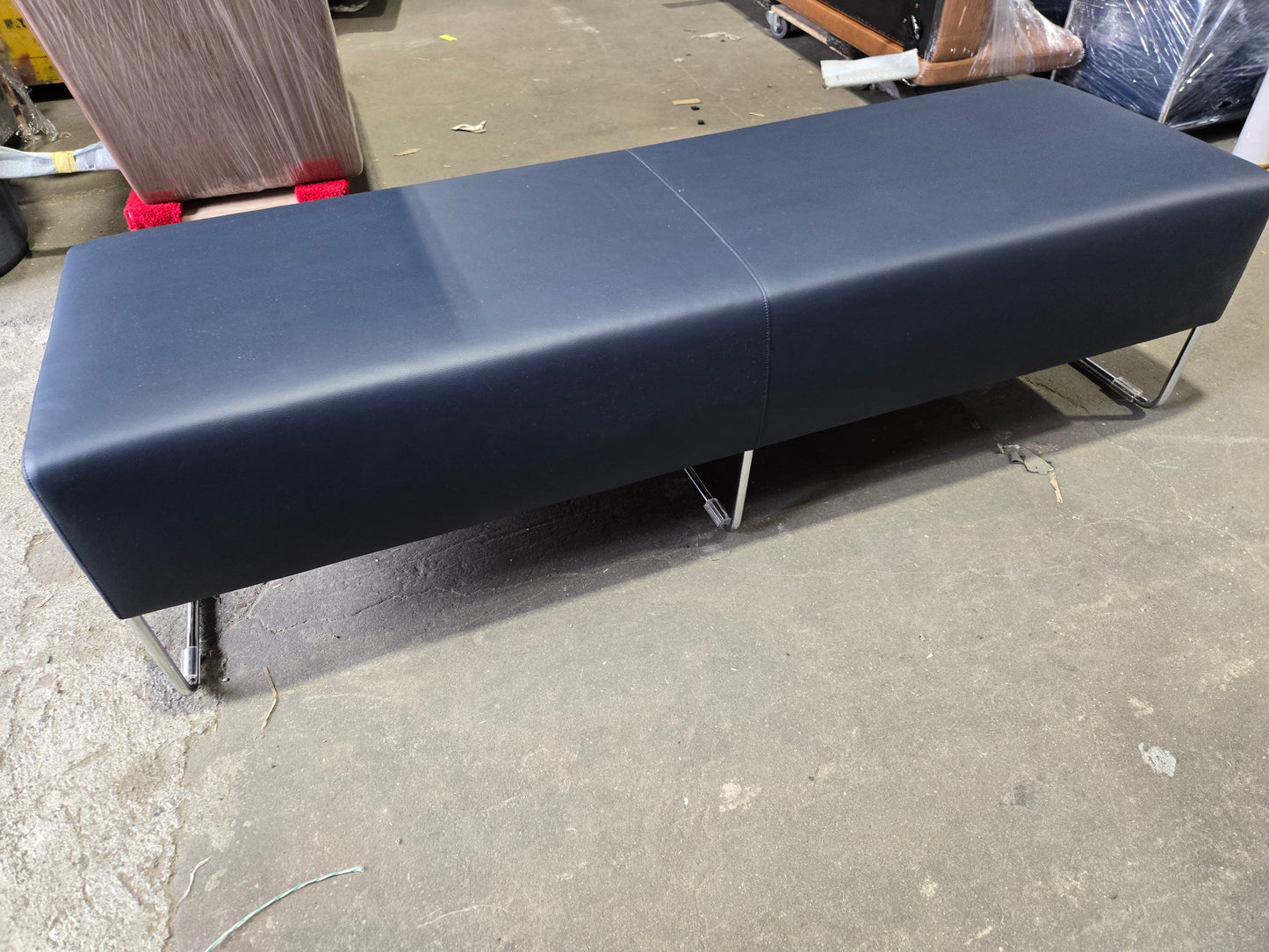 Bernhardt Design Balance 3-Seat Bench in Blue