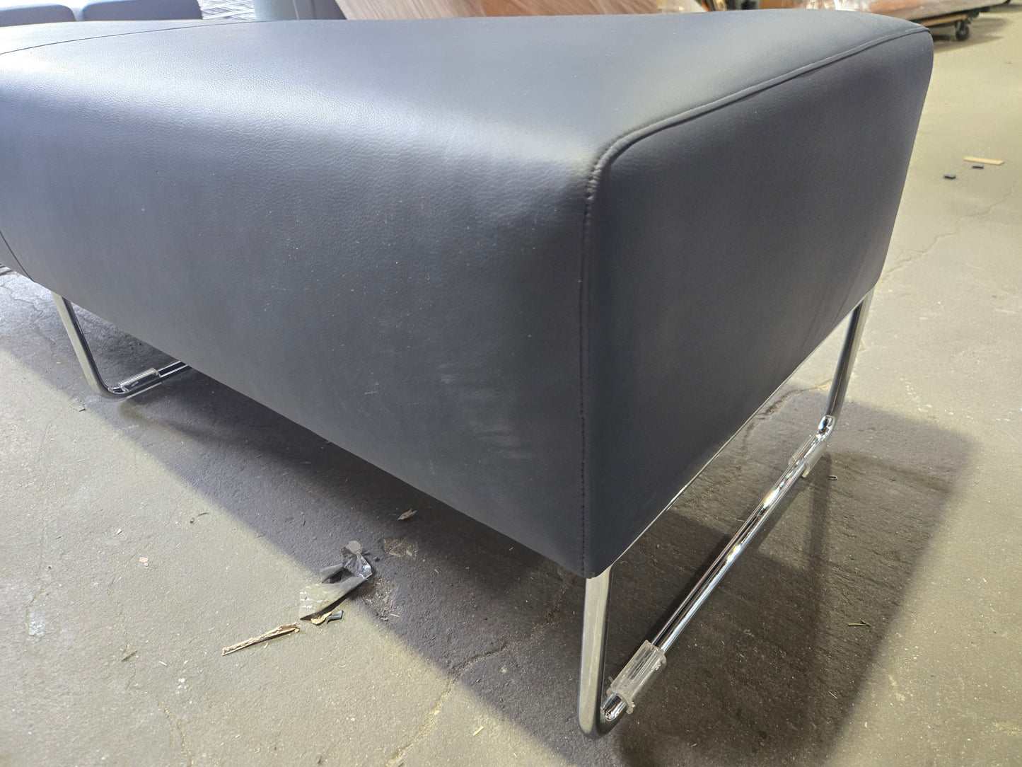 Bernhardt Design Balance 3-Seat Bench in Blue