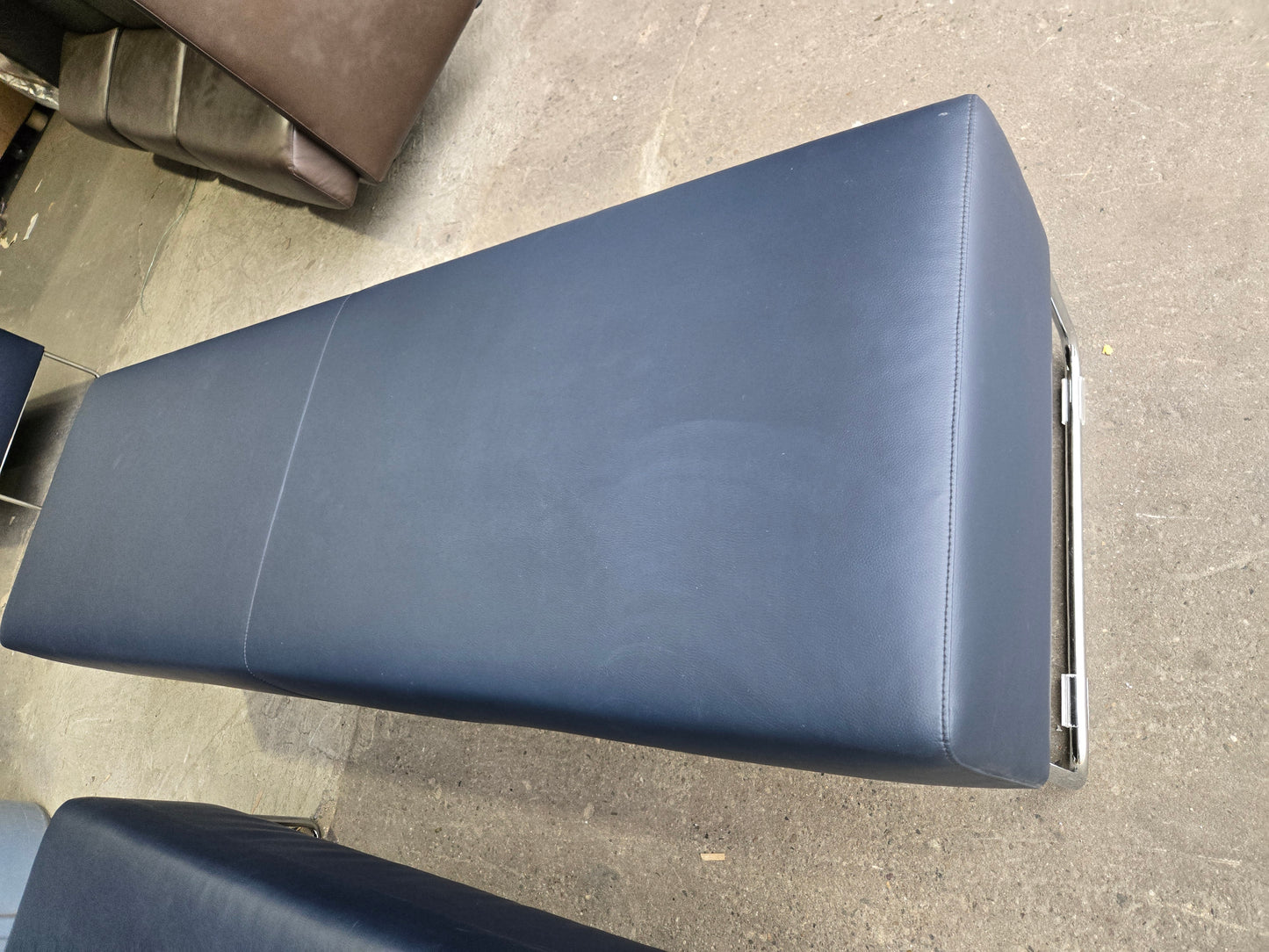 Bernhardt Design Balance 3-Seat Bench in Blue