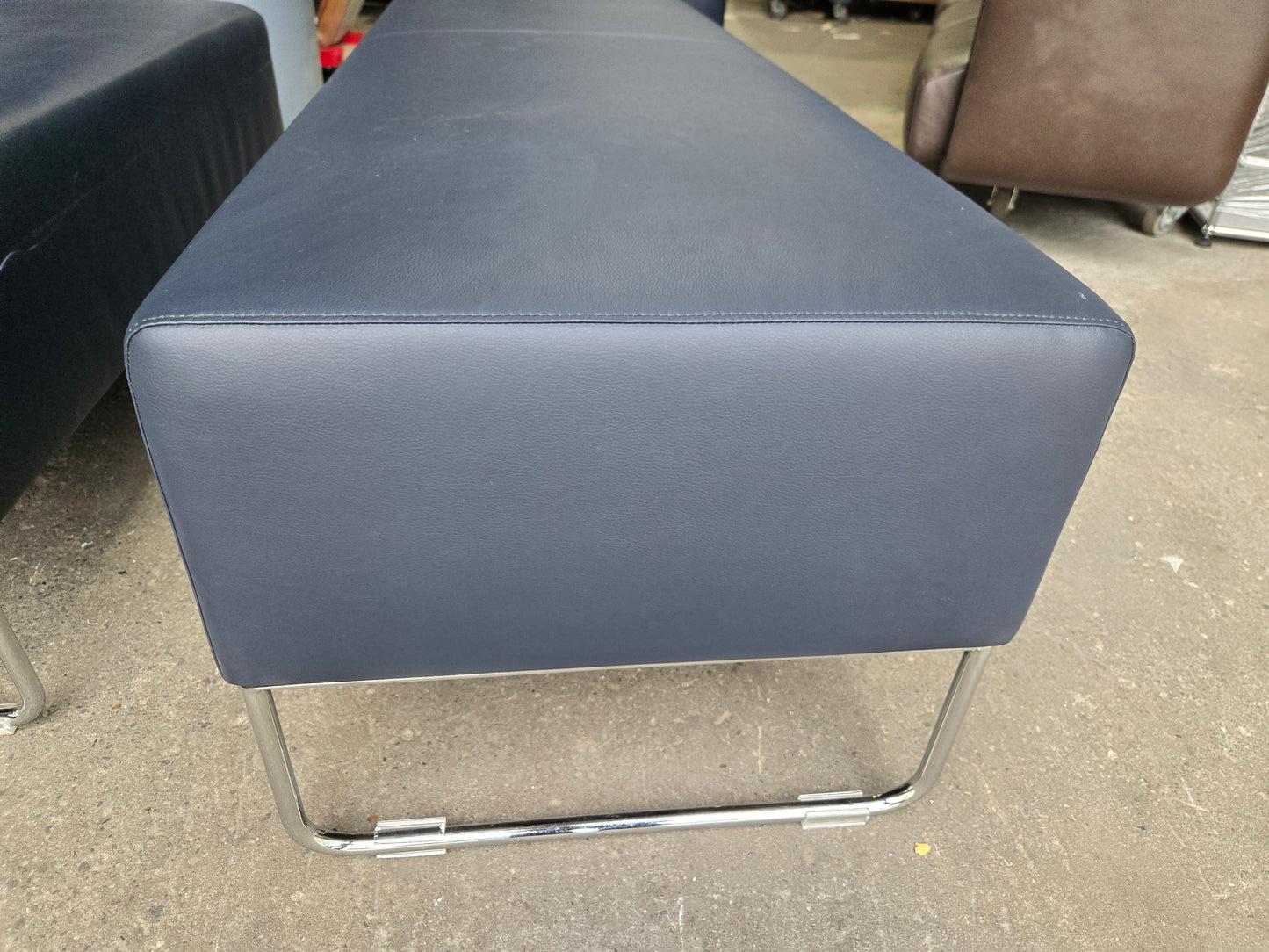 Bernhardt Design Balance 3-Seat Bench in Blue