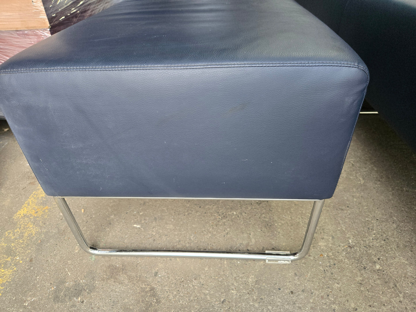 Bernhardt Design Balance 3-Seat Bench in Blue