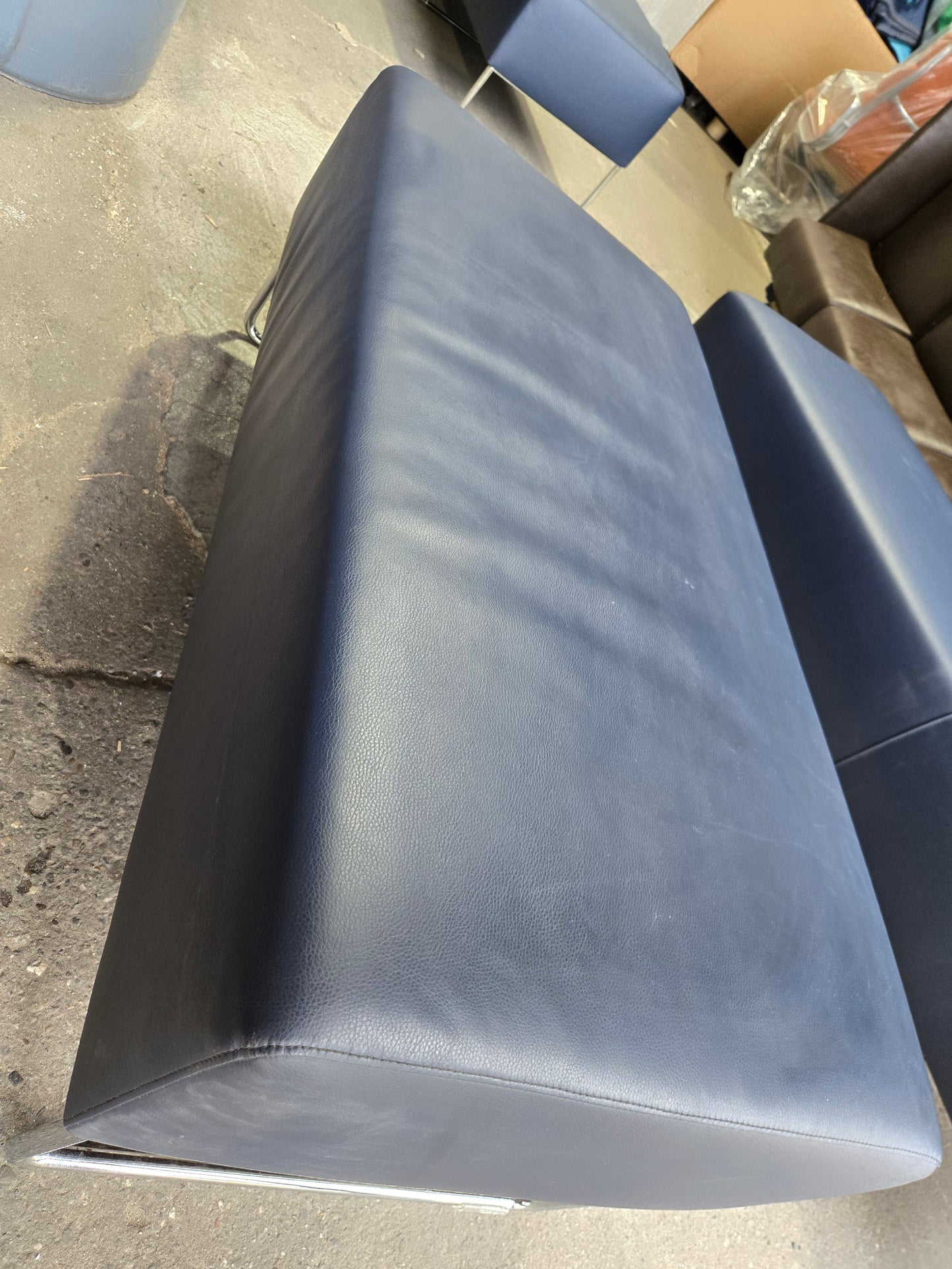 Bernhardt Design Balance 2-Seat Bench in Blue