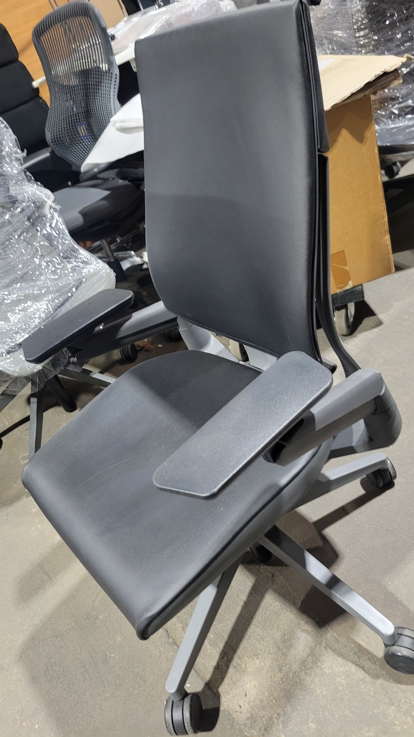 Steelcase Gesture Chair in Black Eco-Leather