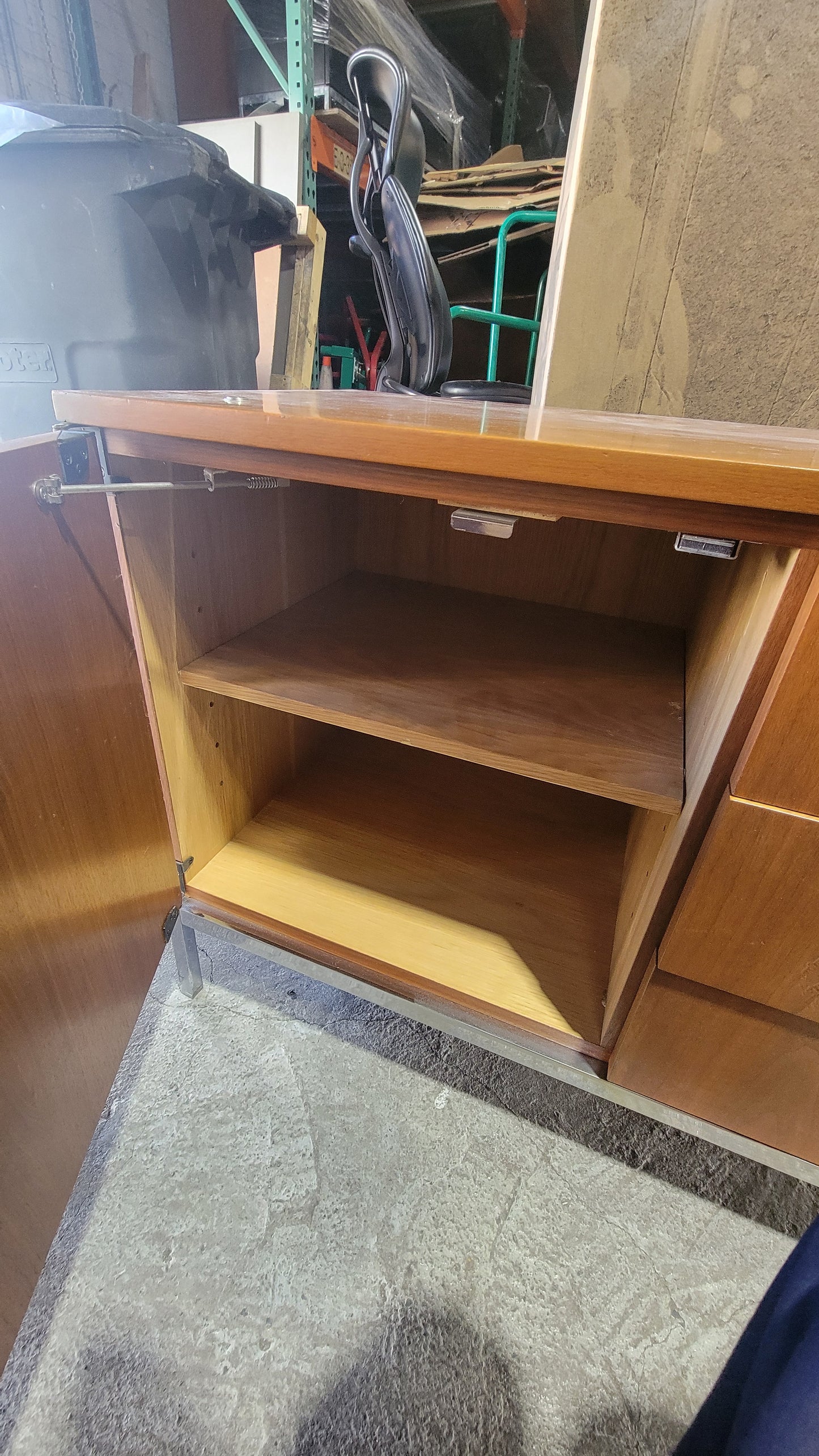 Florence Knoll Two-Position Wood Credenza (Vintage)