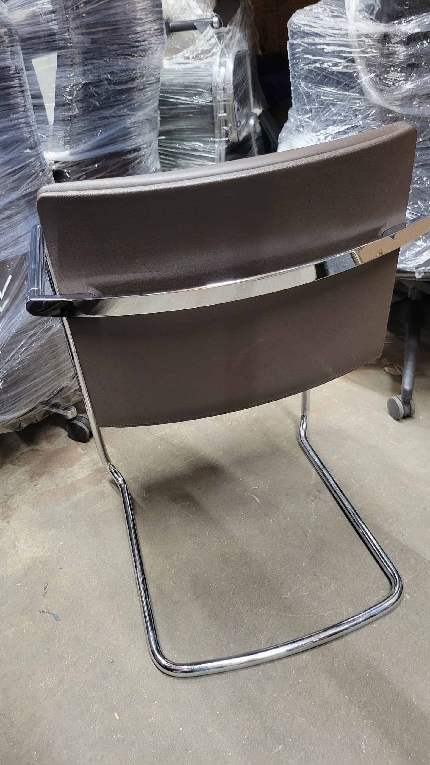 Wilkhahn Neos 183/3 Cantilever Chair in Brown