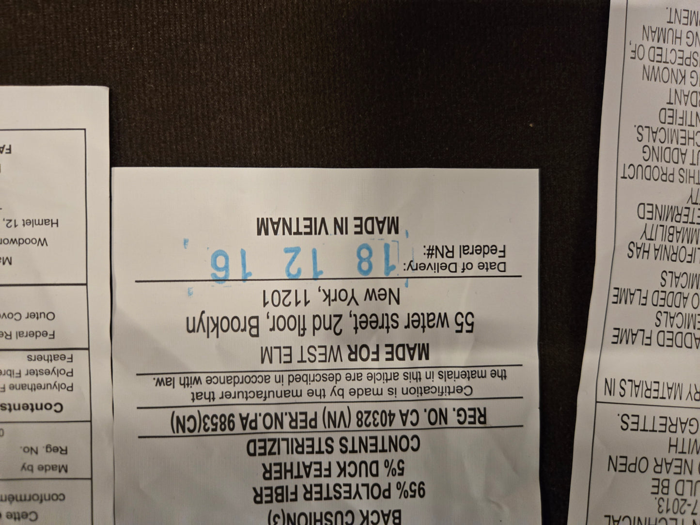 West Elm Brooklyn 81-in Sofa in Sienna Leather