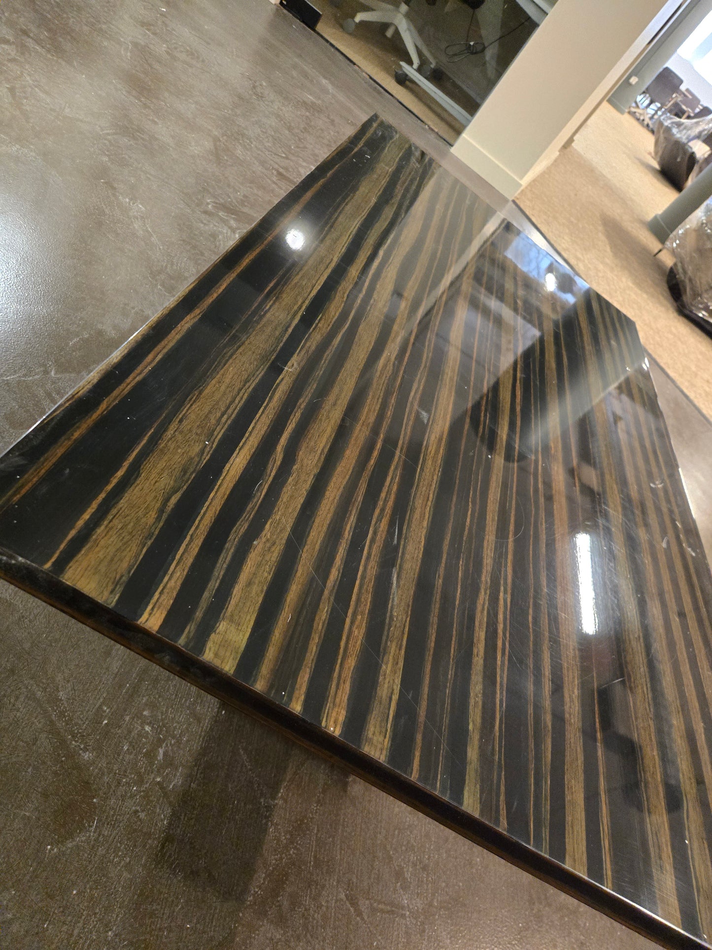 CB2 Stack Hi-Gloss Wood Coffee Table