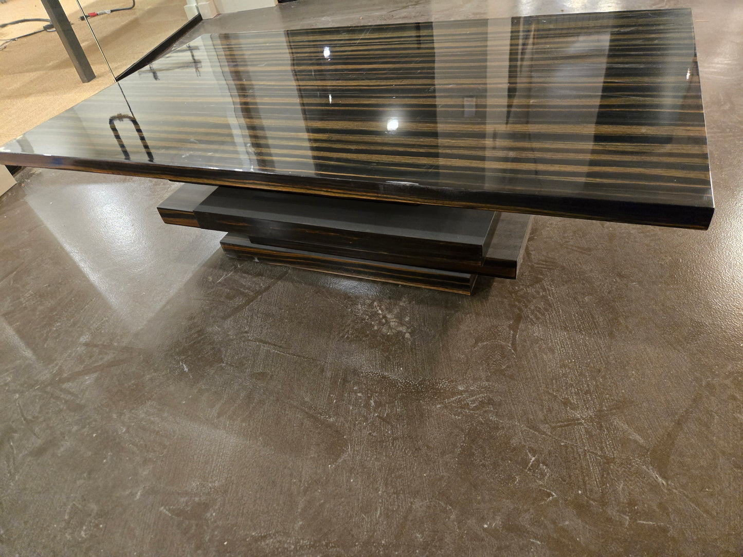 CB2 Stack Hi-Gloss Wood Coffee Table