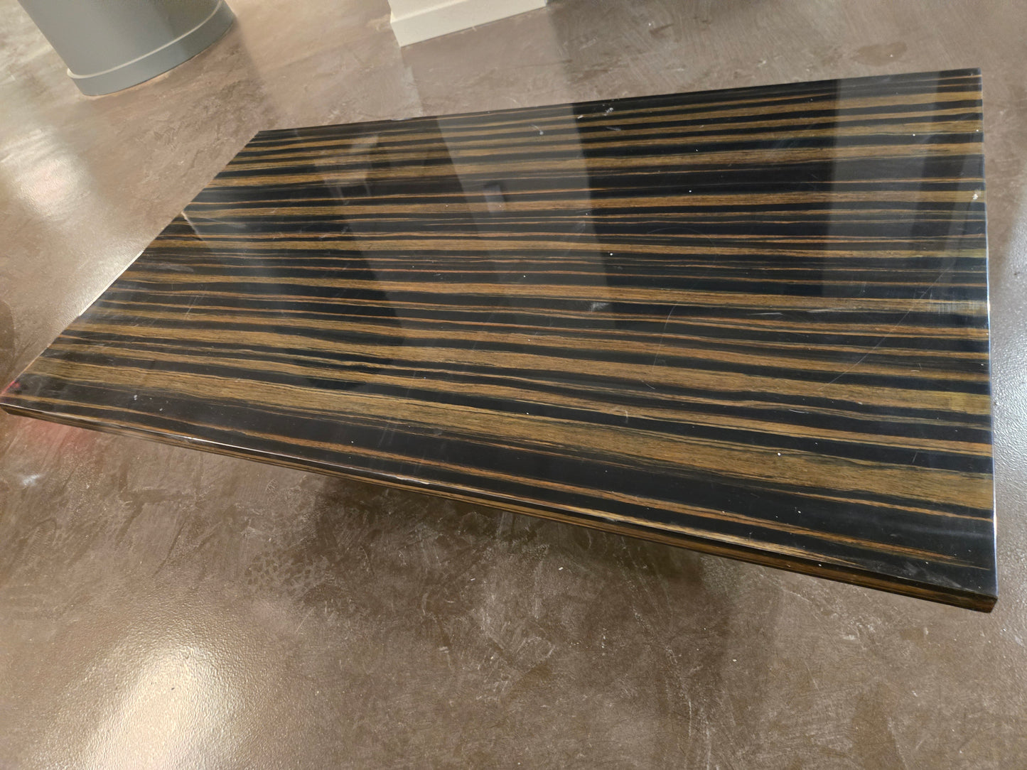 CB2 Stack Hi-Gloss Wood Coffee Table