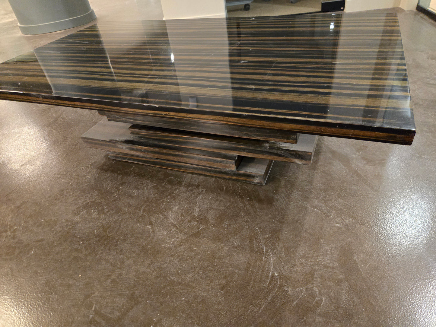 CB2 Stack Hi-Gloss Wood Coffee Table