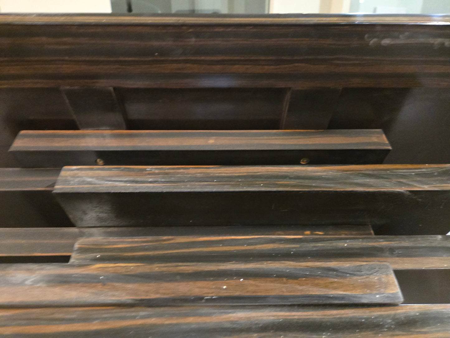 CB2 Stack Hi-Gloss Wood Coffee Table