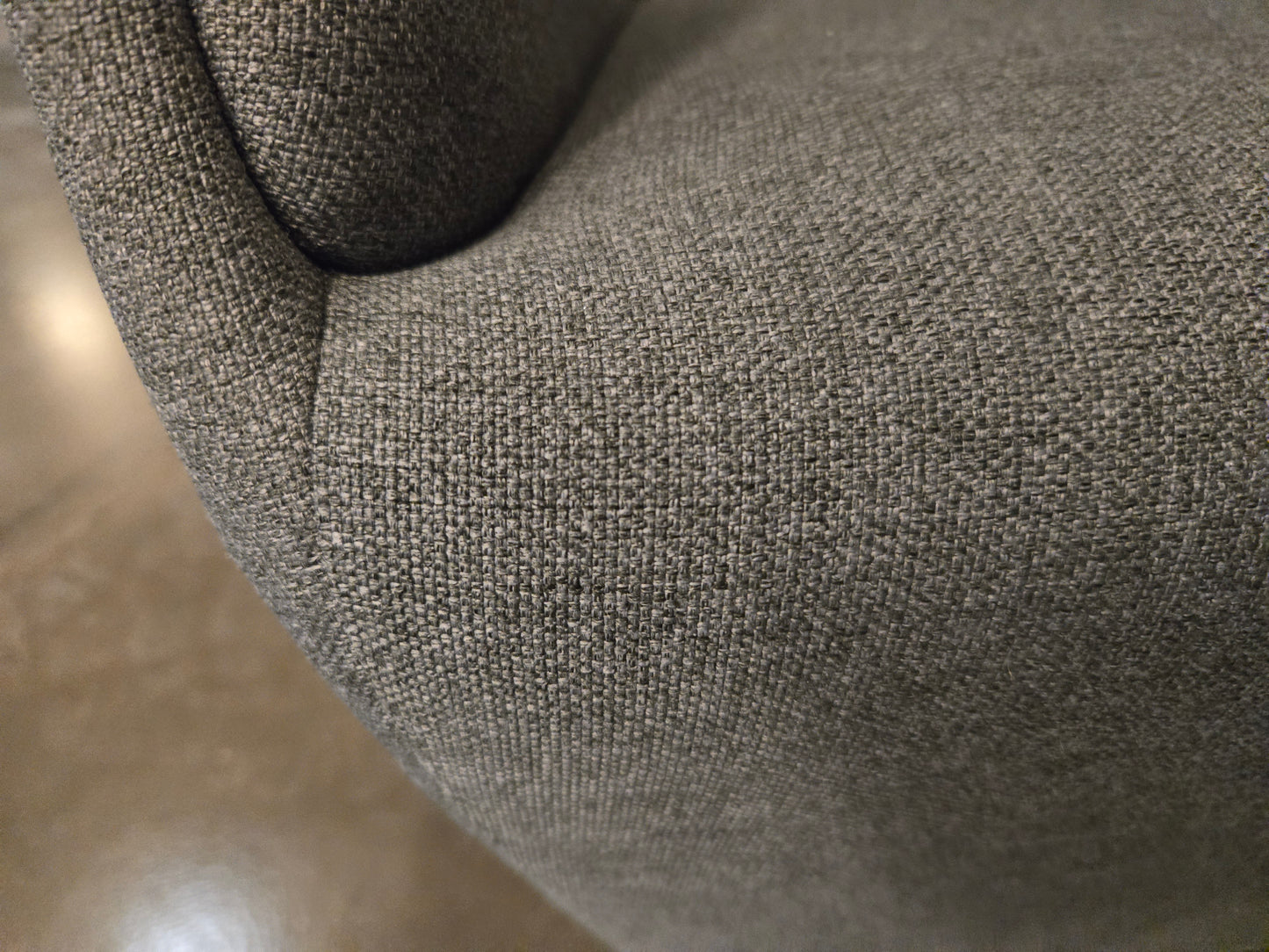 Poppin Pitch Club Chair in Grey