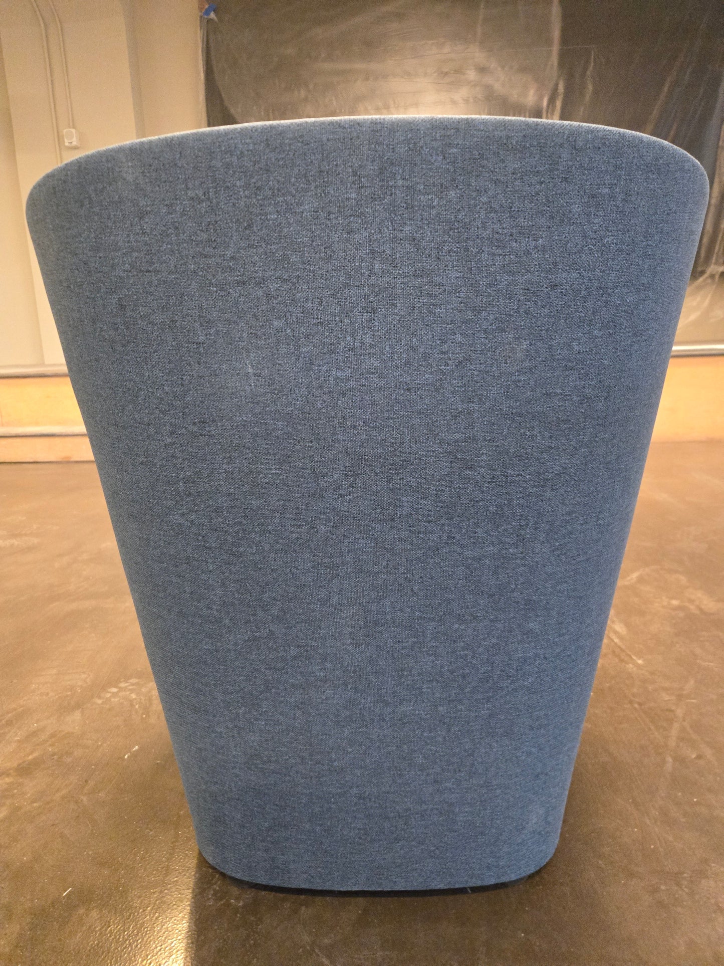 Poppin Pitch Club Chair in Blue