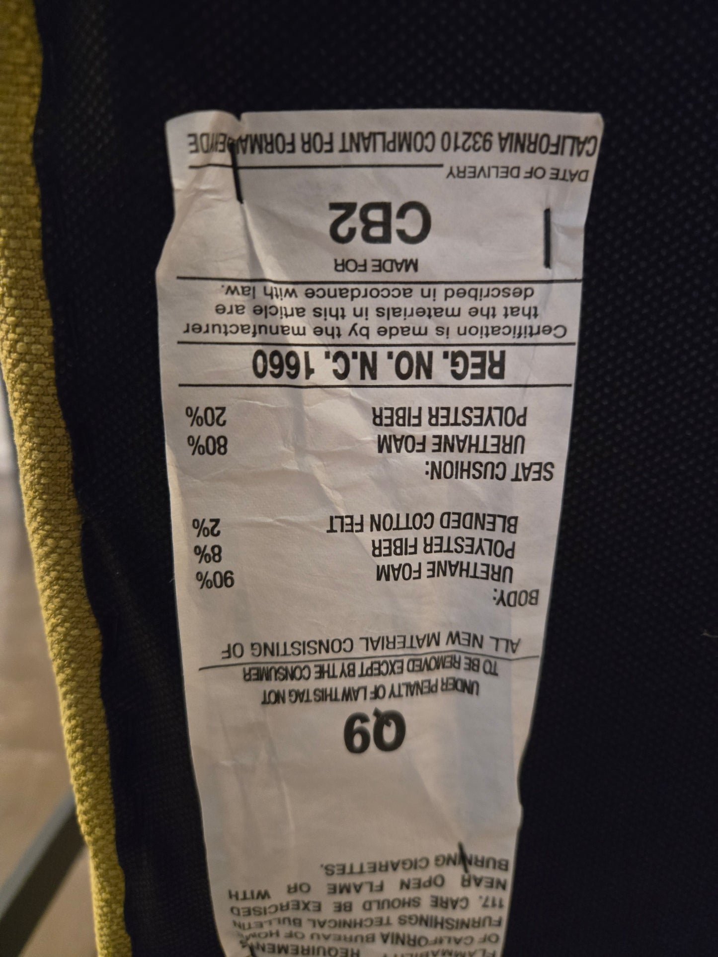 CB2 Specs Lounge Chair in Lime