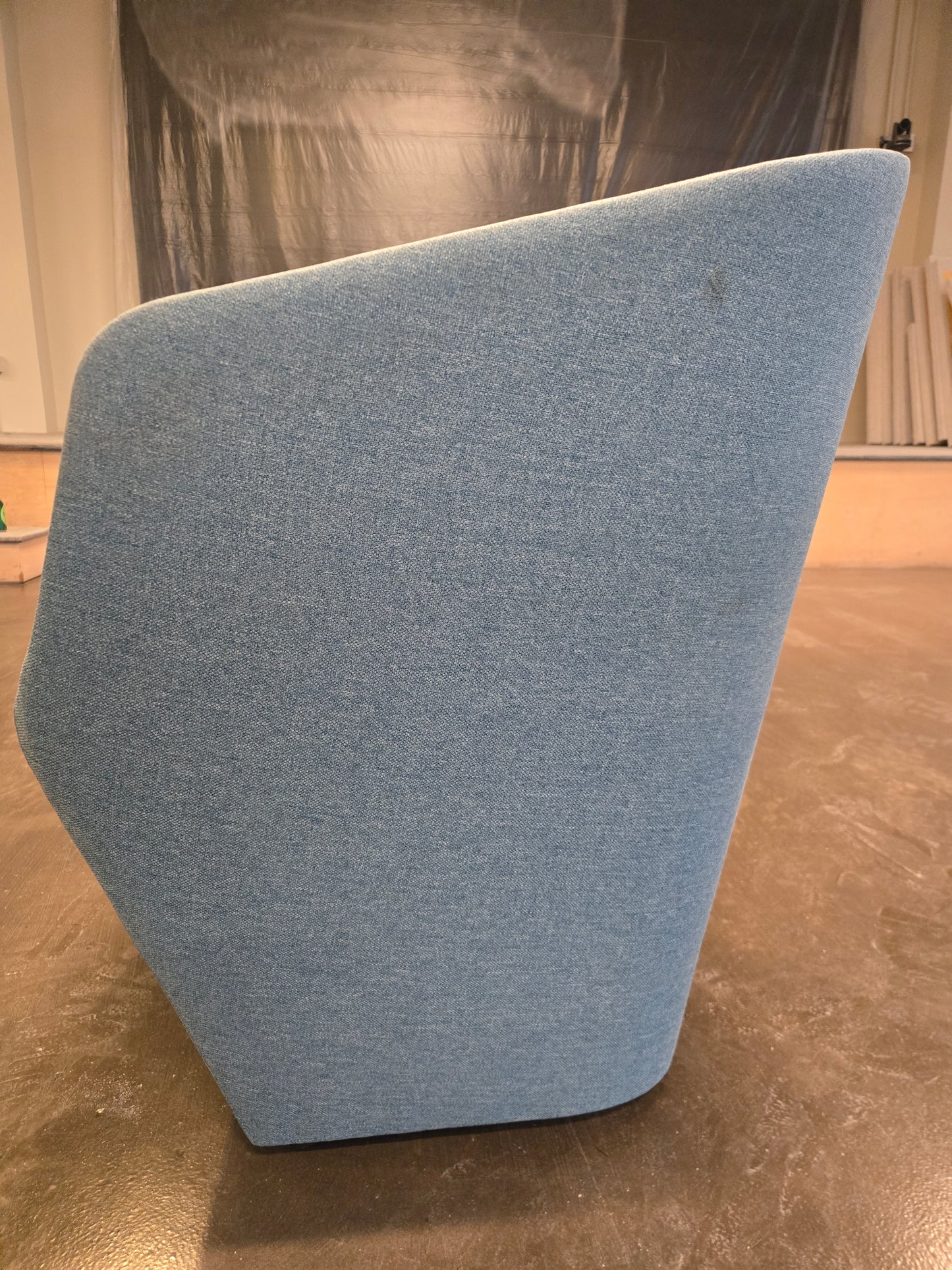 Poppin Pitch Club Chair in Teal