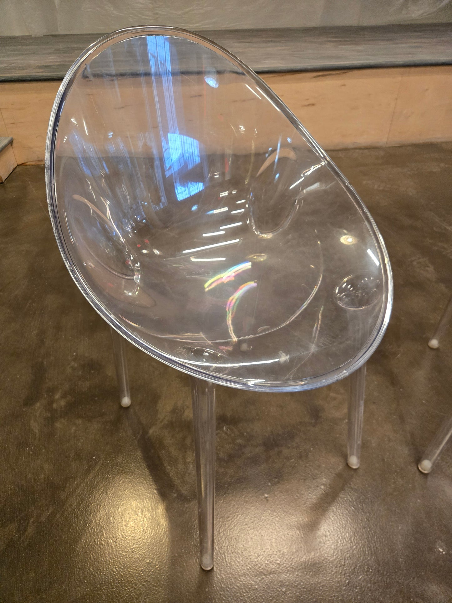 Kartell Mr. Impossible Side Chair in Clear Acrylic - A Pair