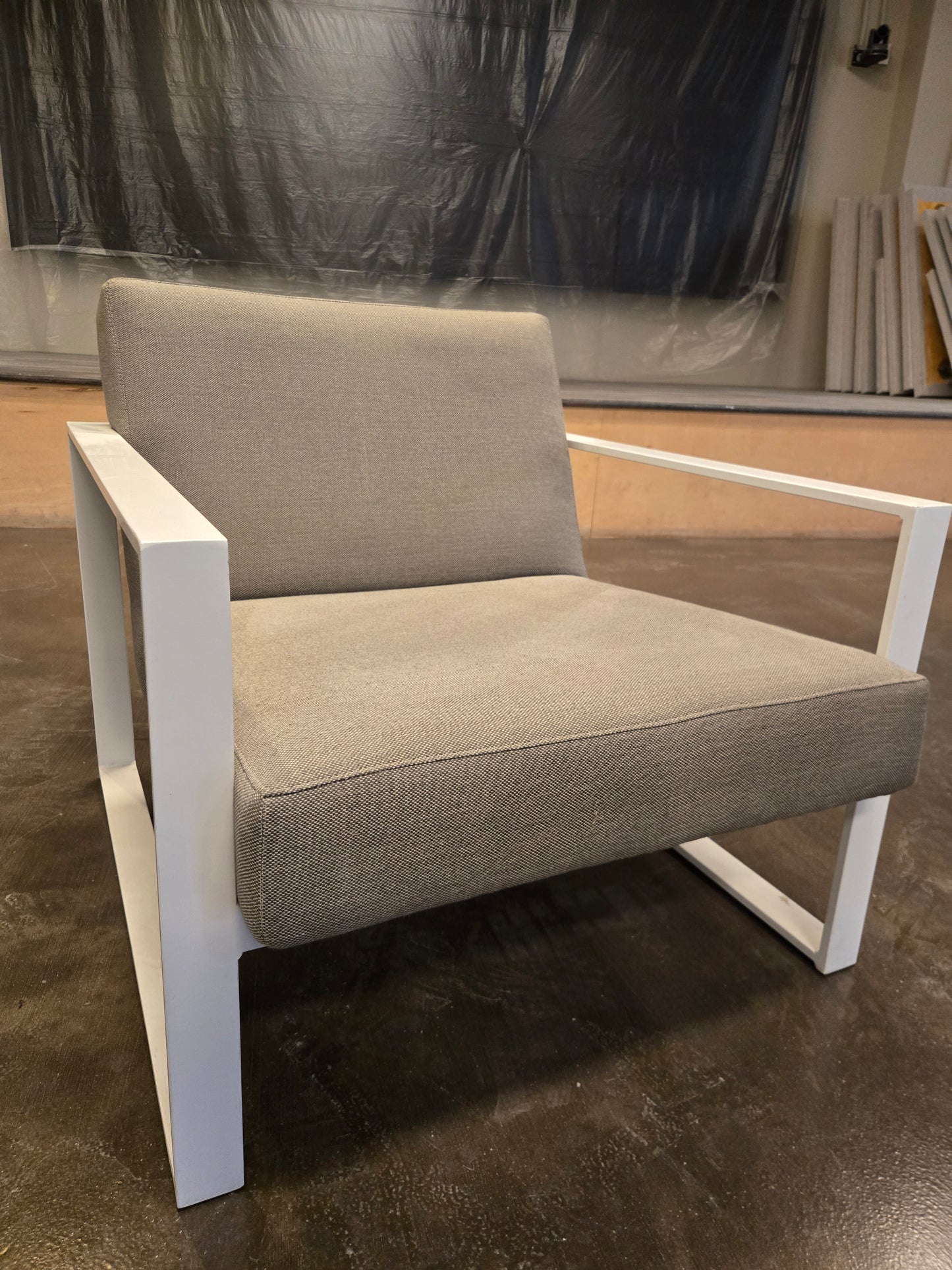 CB2 Specs Lounge Chair in Grey