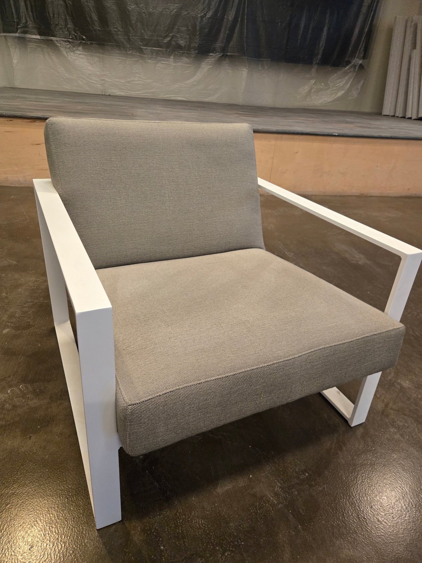 CB2 Specs Lounge Chair in Grey