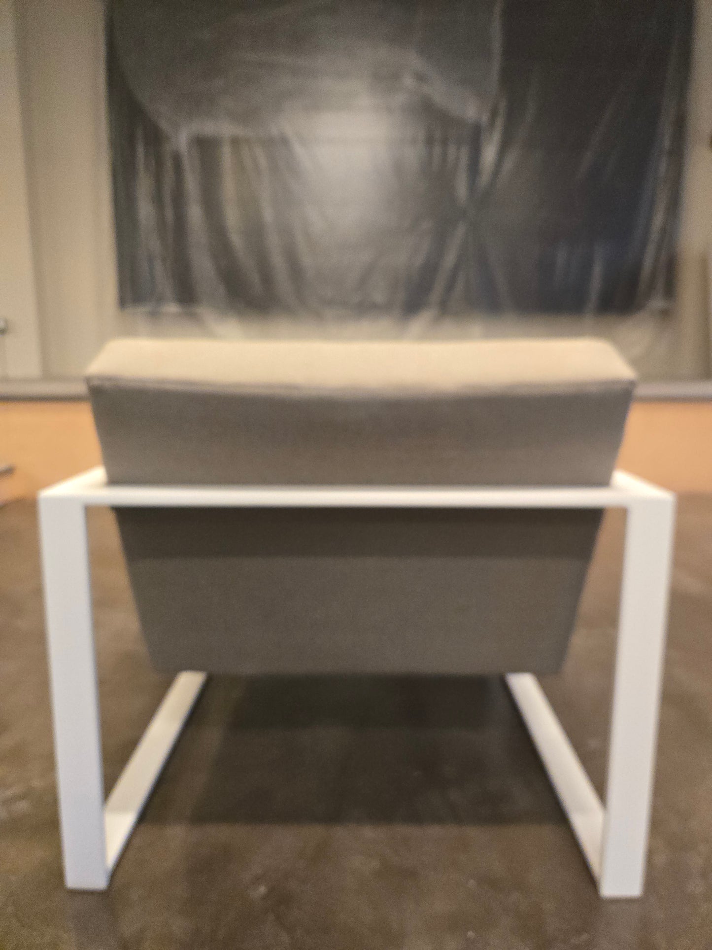 CB2 Specs Lounge Chair in Grey