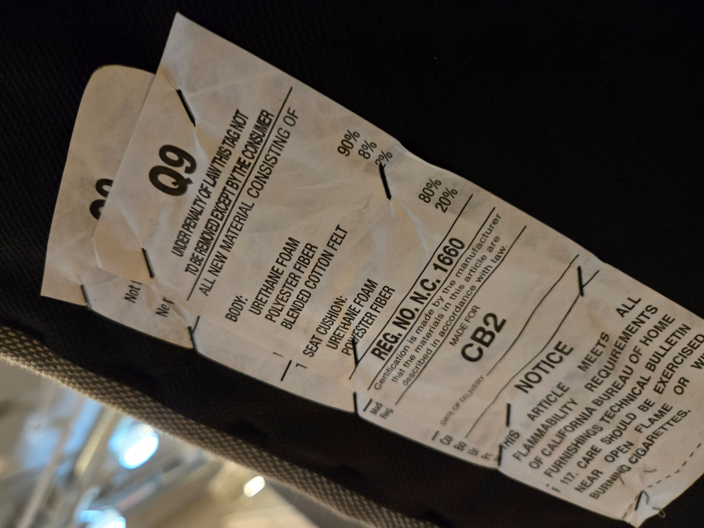 CB2 Specs Lounge Chair in Grey