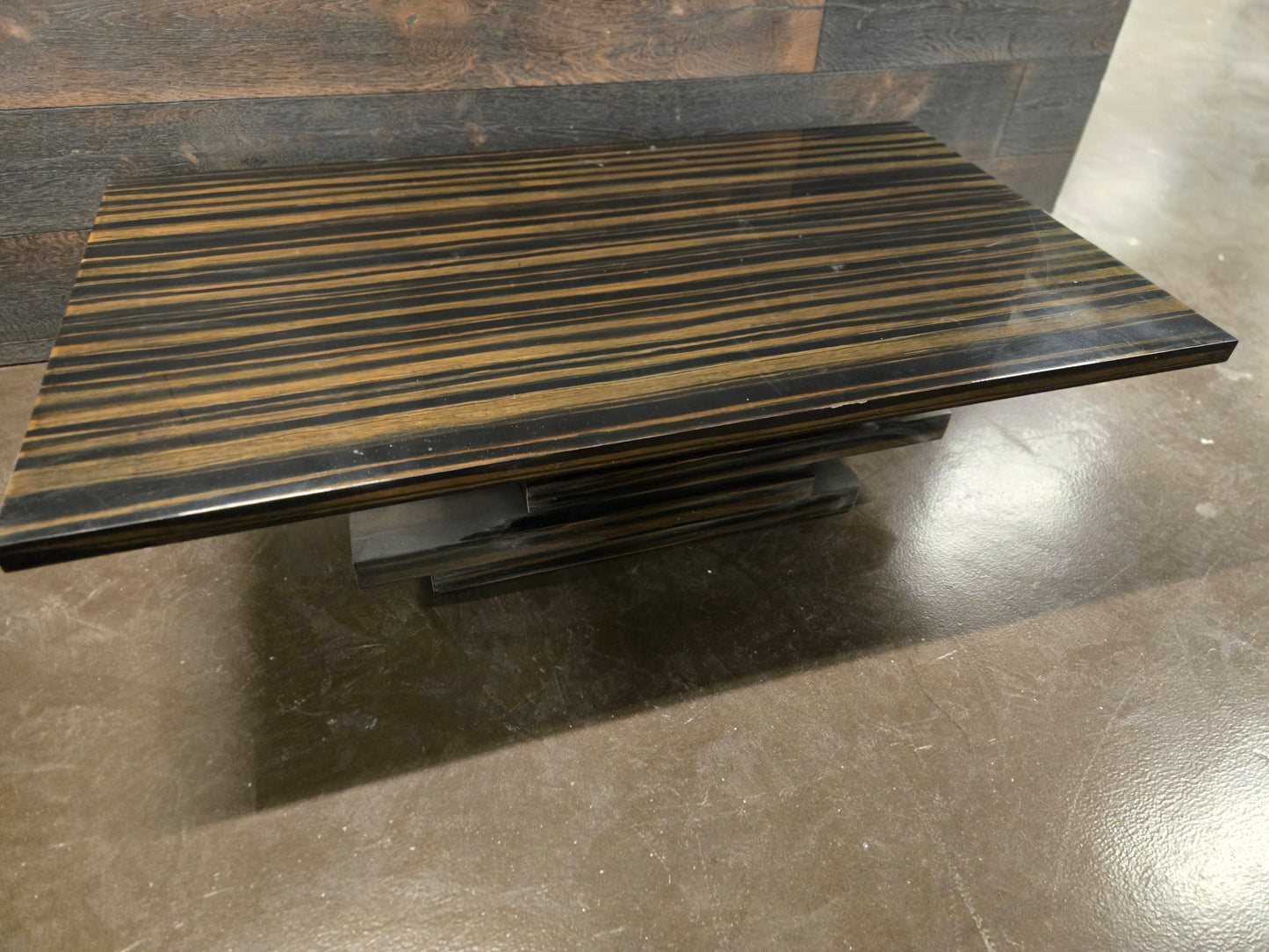 CB2 Stack Hi-Gloss Wood Coffee Table
