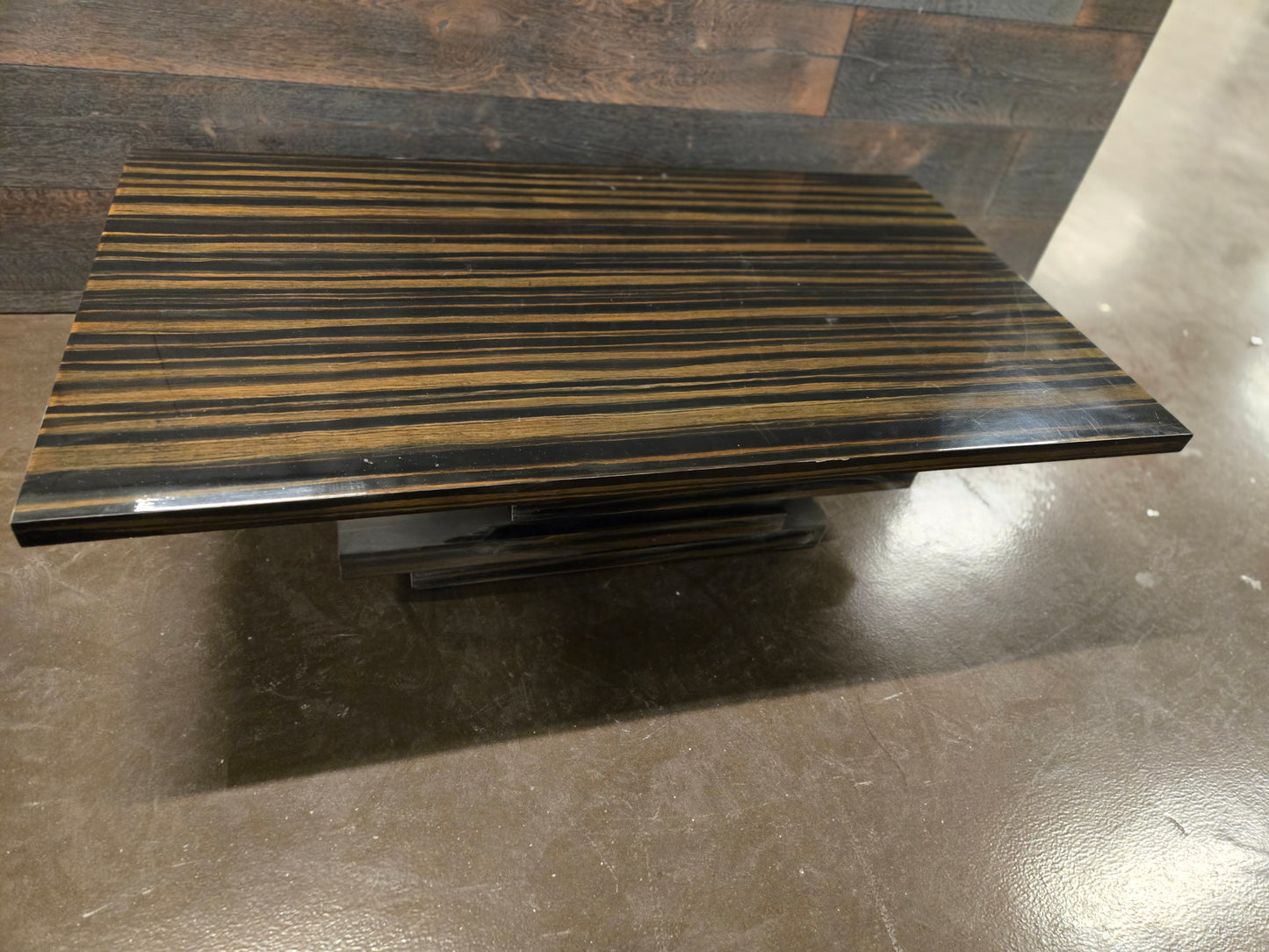 CB2 Stack Hi-Gloss Wood Coffee Table