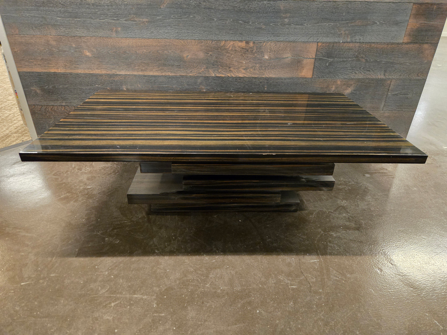 CB2 Stack Hi-Gloss Wood Coffee Table