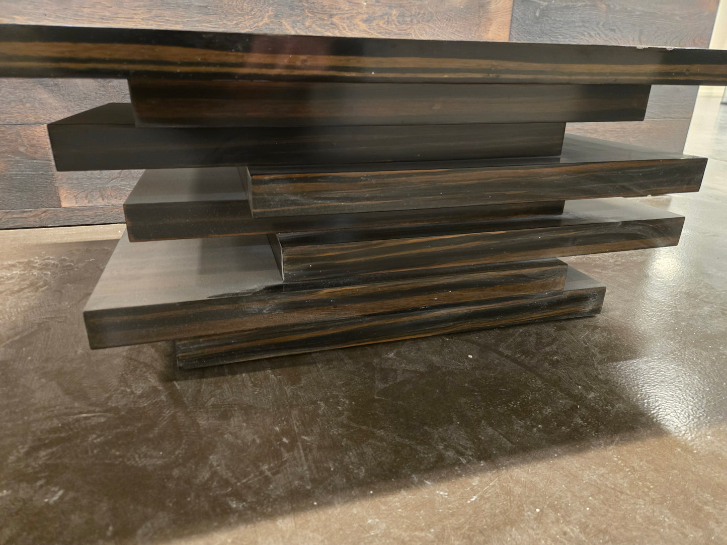 CB2 Stack Hi-Gloss Wood Coffee Table