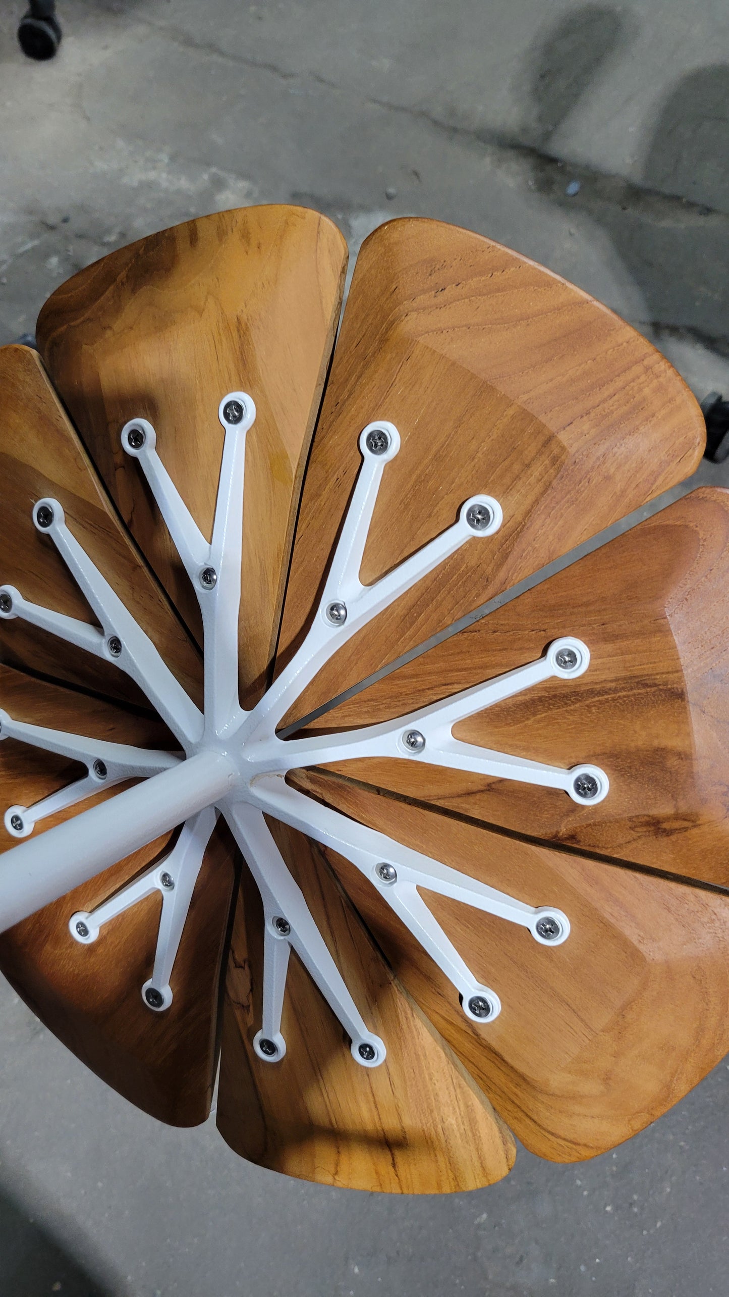 Knoll Petal End Table in Teak