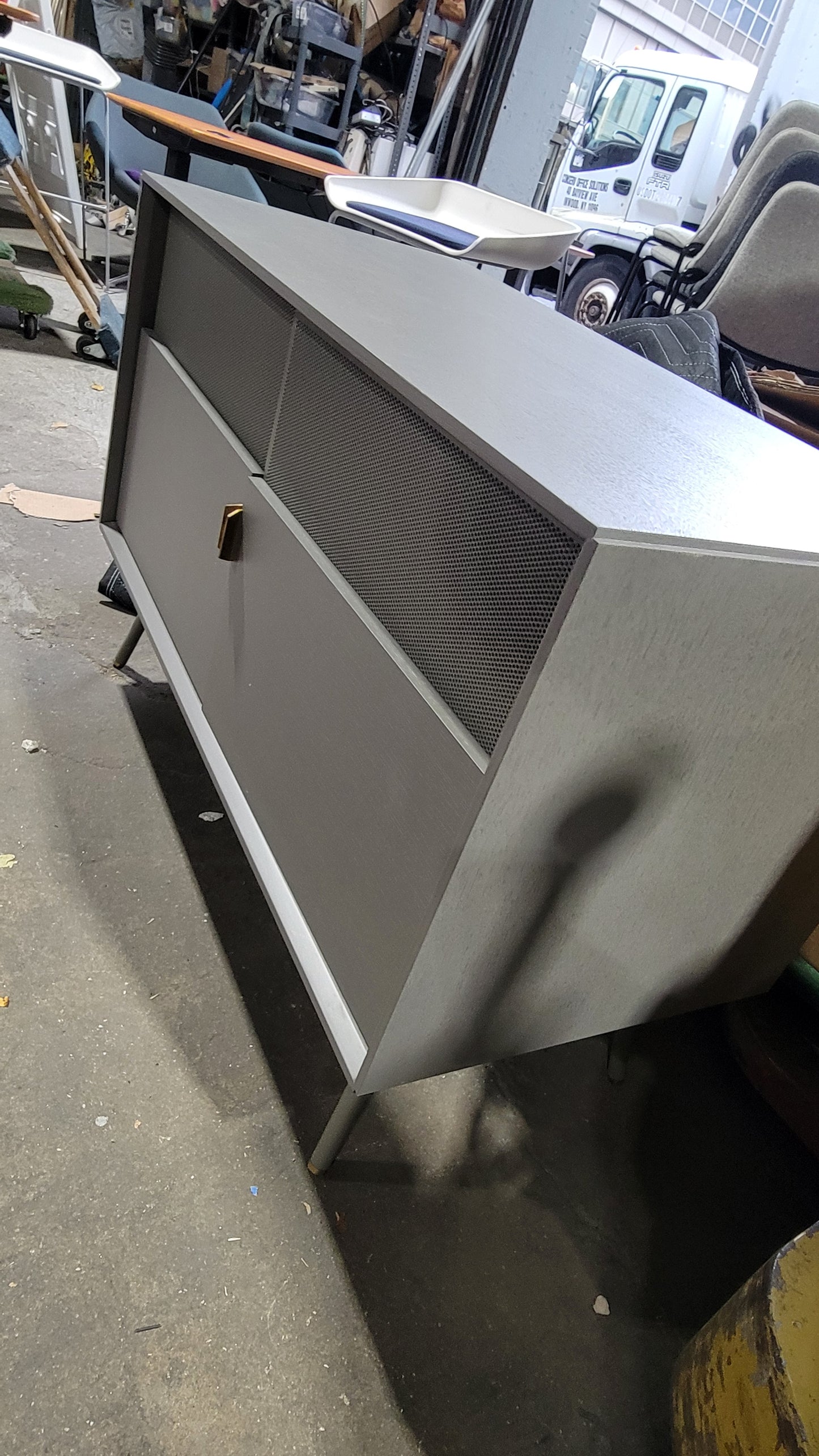 Blu Dot Dang 2-Door Console in Grey