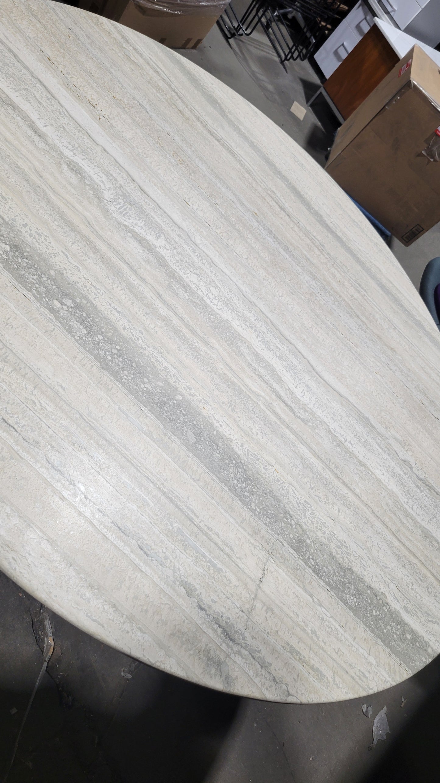 Julian Chichester Dakota 60-in Stone Dining Table