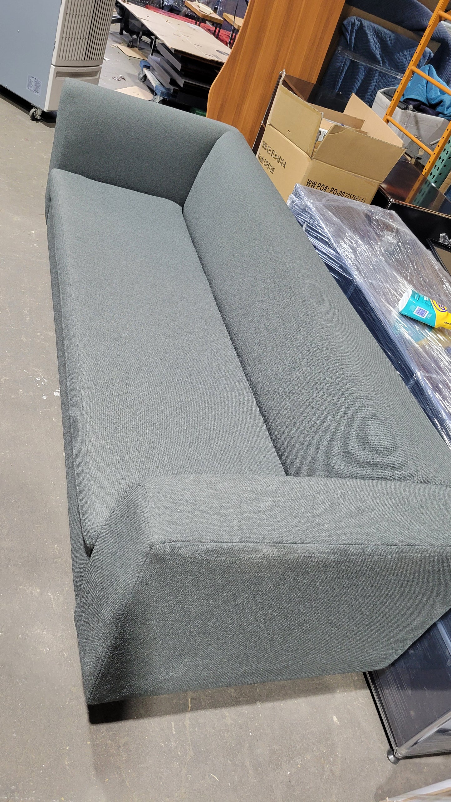 Blu Dot Bonnie 96-in Sofa in Grey Fabric