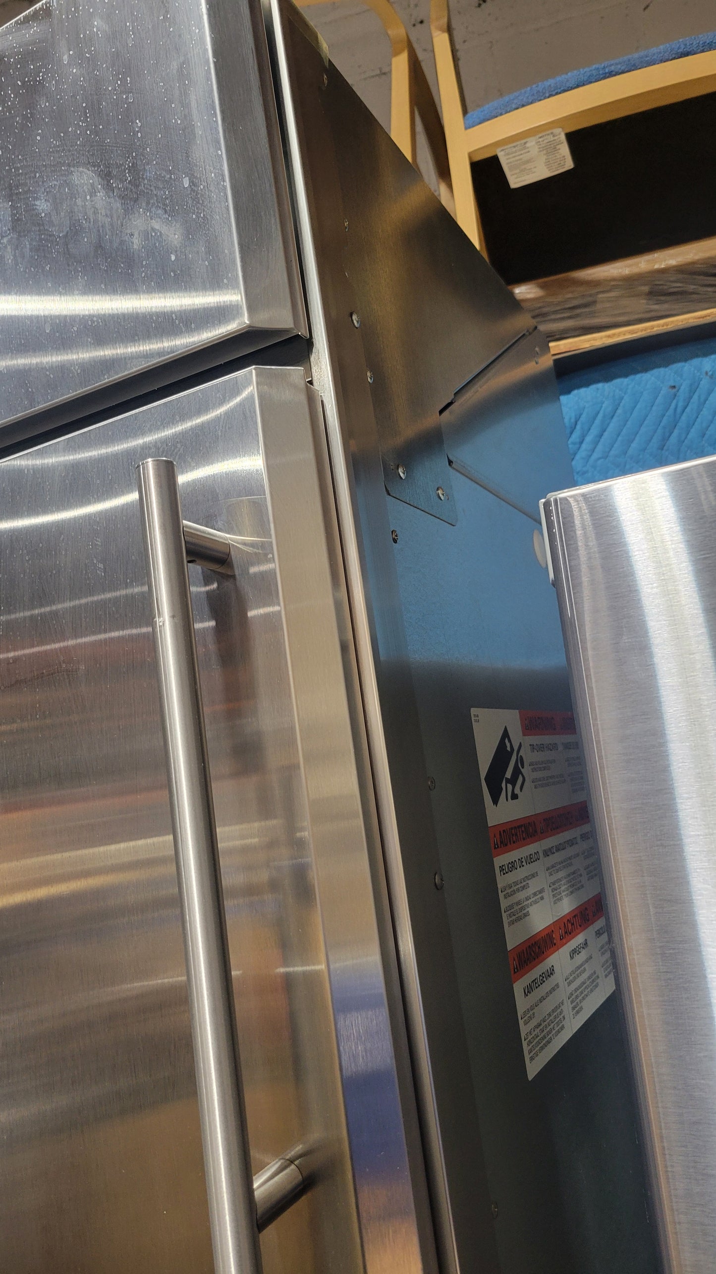 GE Monogram 36-in Stainless Built-In Refrigerator with left-hinged door (ZIRS360NHALH)