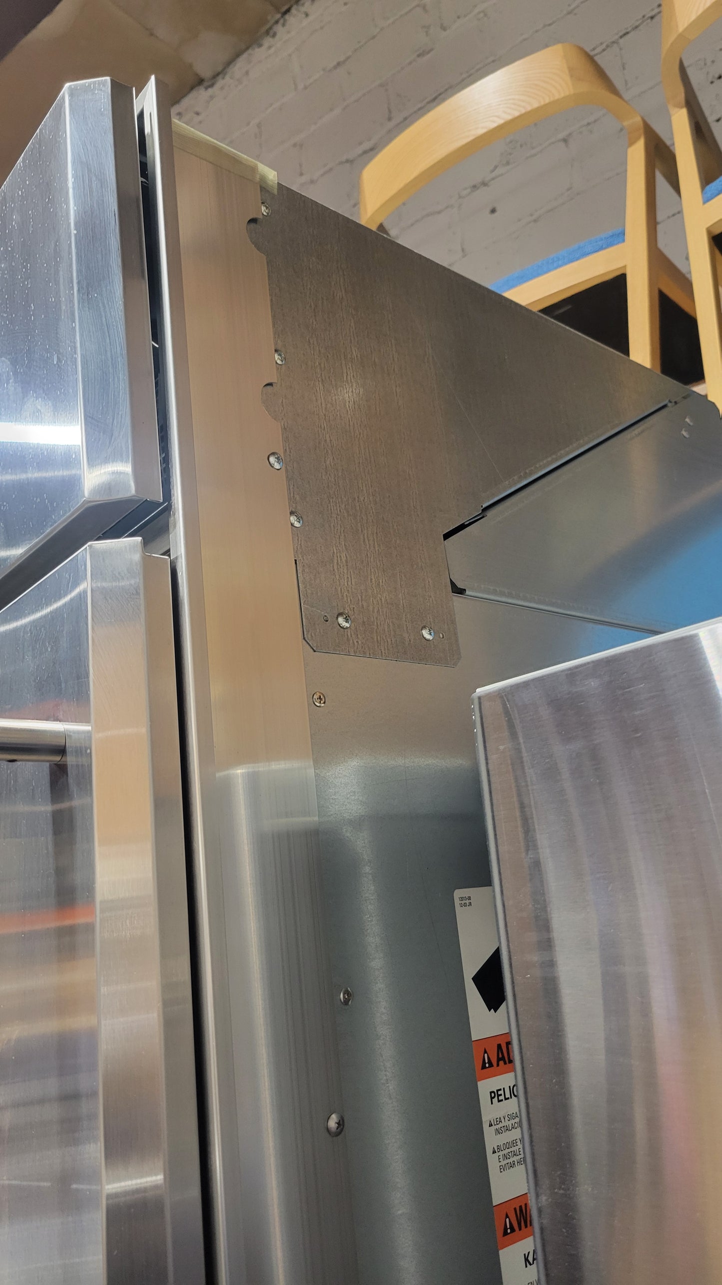 GE Monogram 36-in Stainless Built-In Refrigerator with left-hinged door (ZIRS360NHALH)