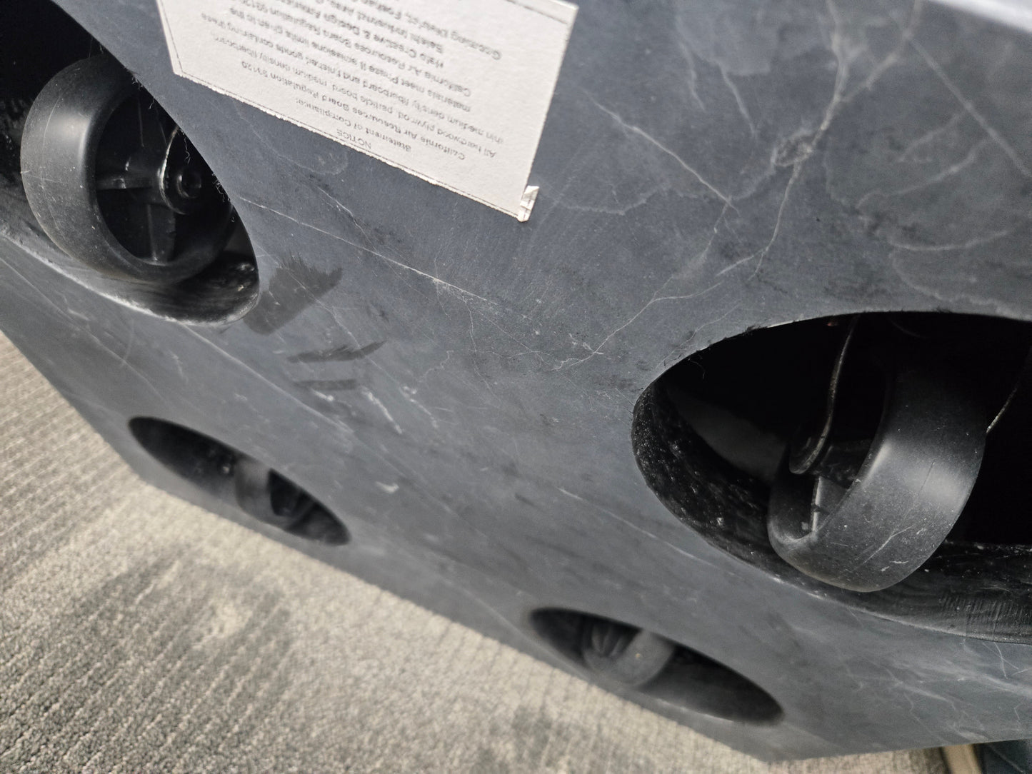 Restoration Hardware Marble Plinth Cube Side Table