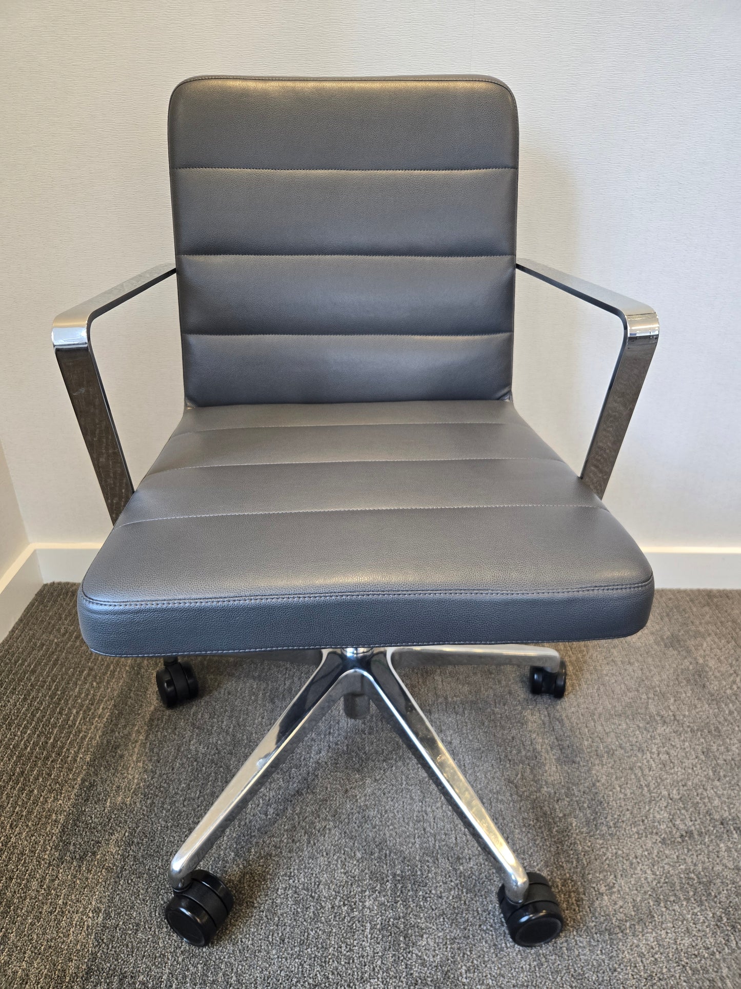 Bernhardt Design Duet Conference Chair in Grey