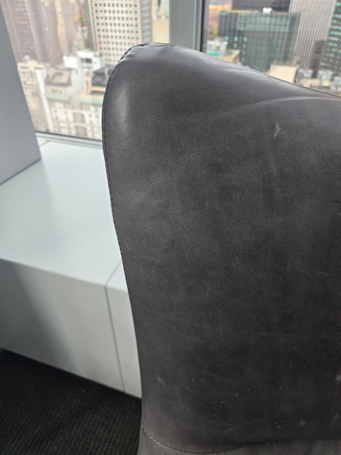 Restoration Hardware Liam Leather Lounge Chair