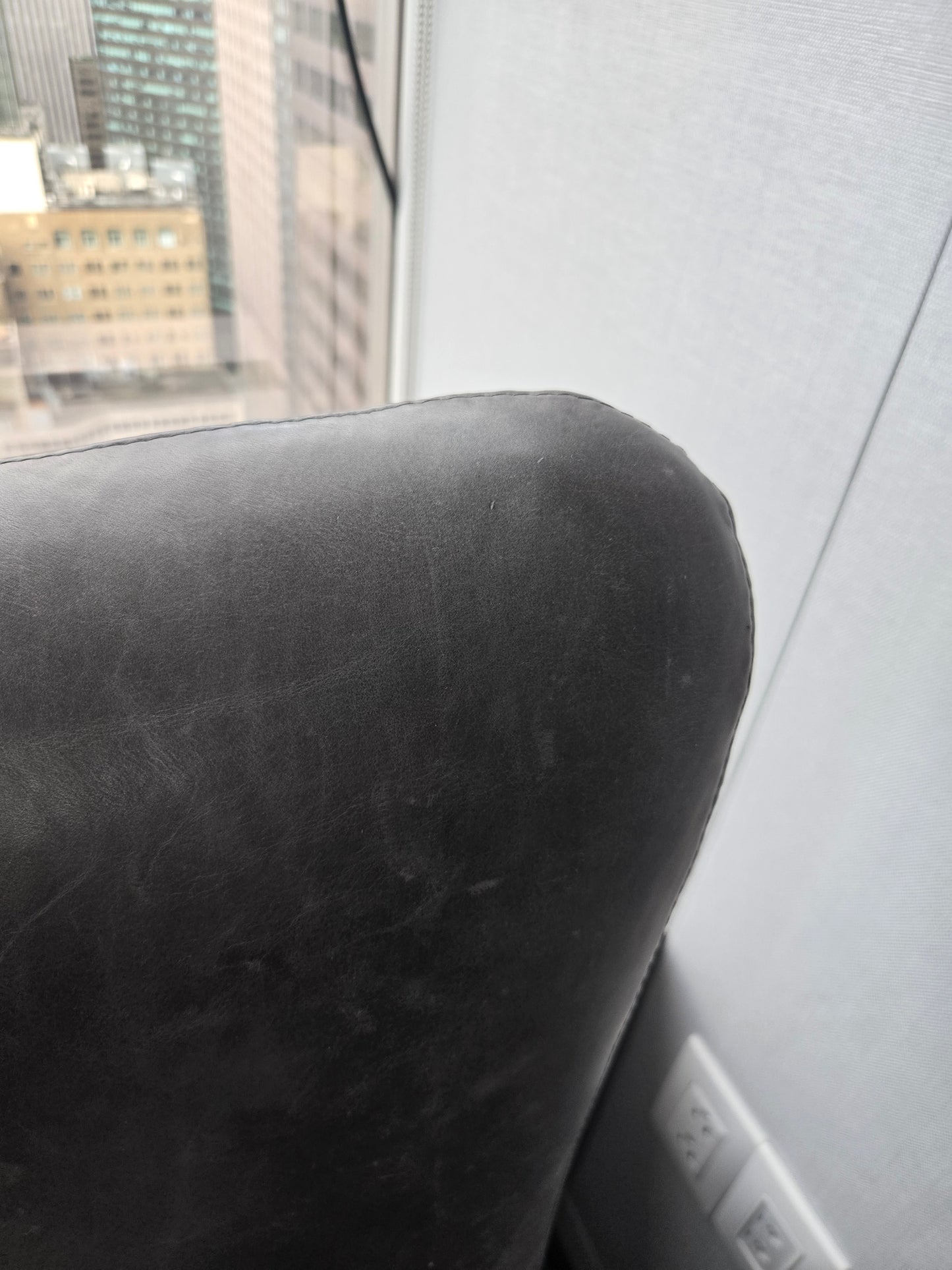Restoration Hardware Liam Leather Lounge Chair