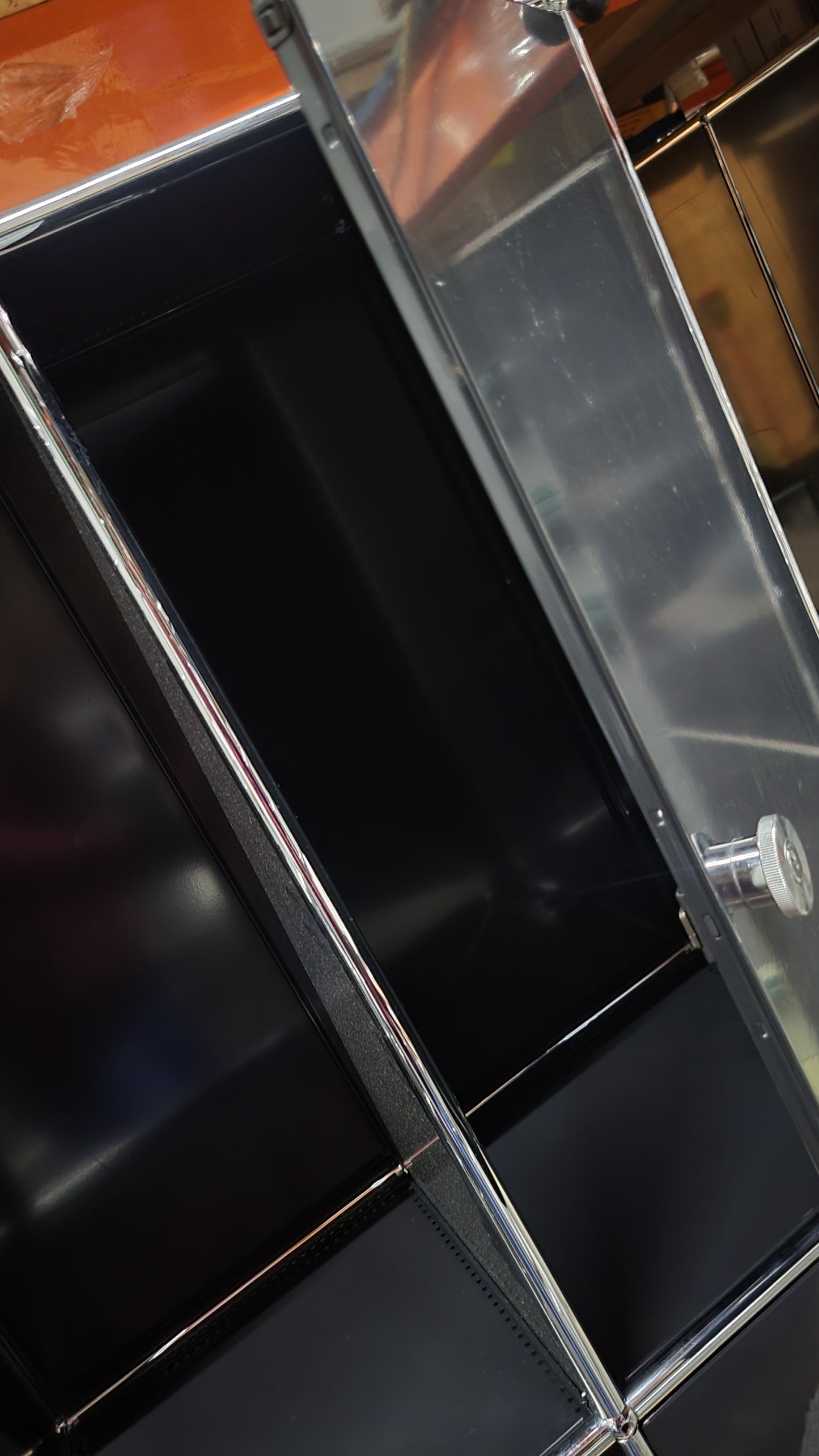 USM Haller 2x2 Cabinet / Dresser with 2 Shelves and 2 Drawers in Black