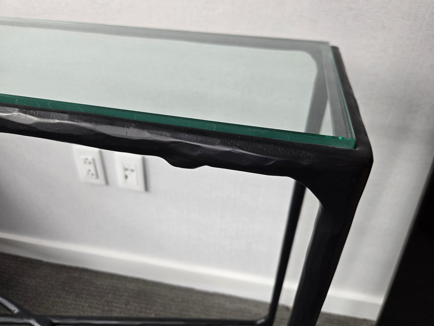 Restoration Hardware Thaddeus Glass Console