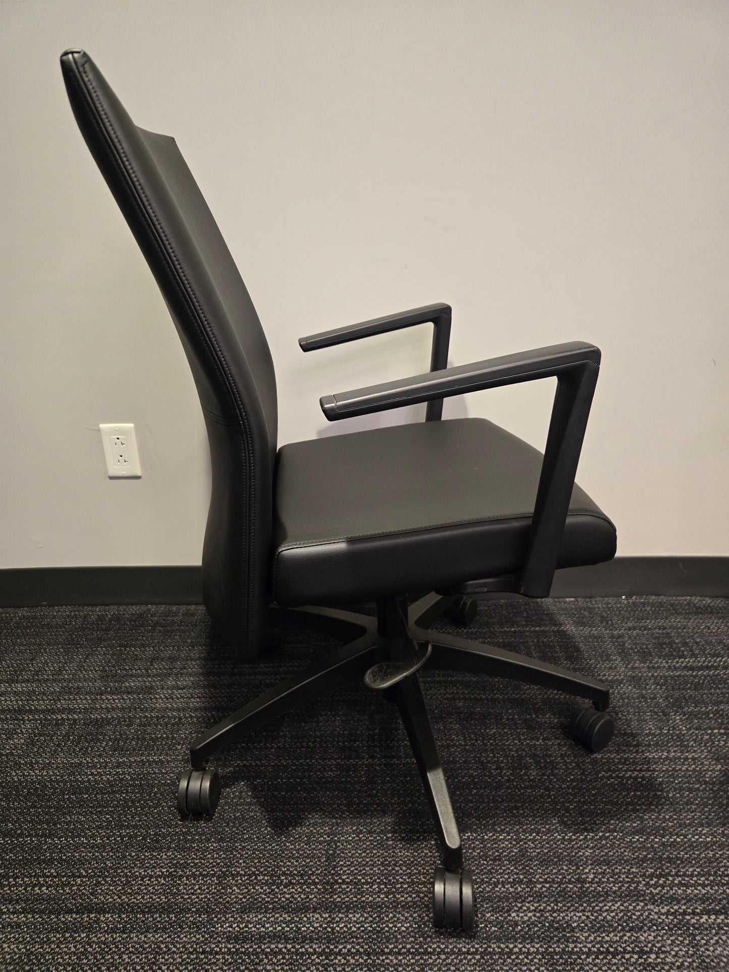 SitOnIt Sona Conference Chair in Black Eco-Leather