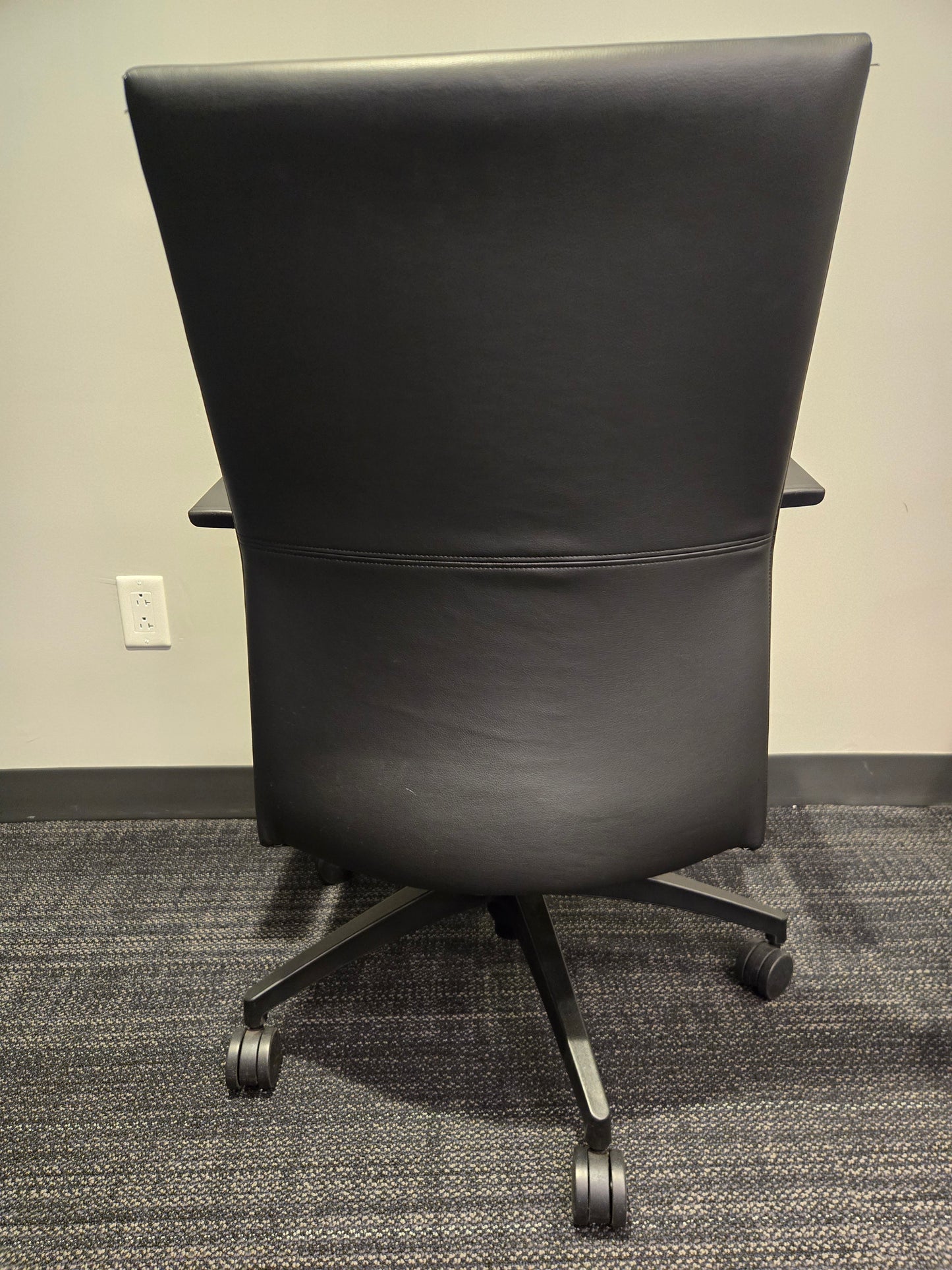 SitOnIt Sona Conference Chair in Black Eco-Leather