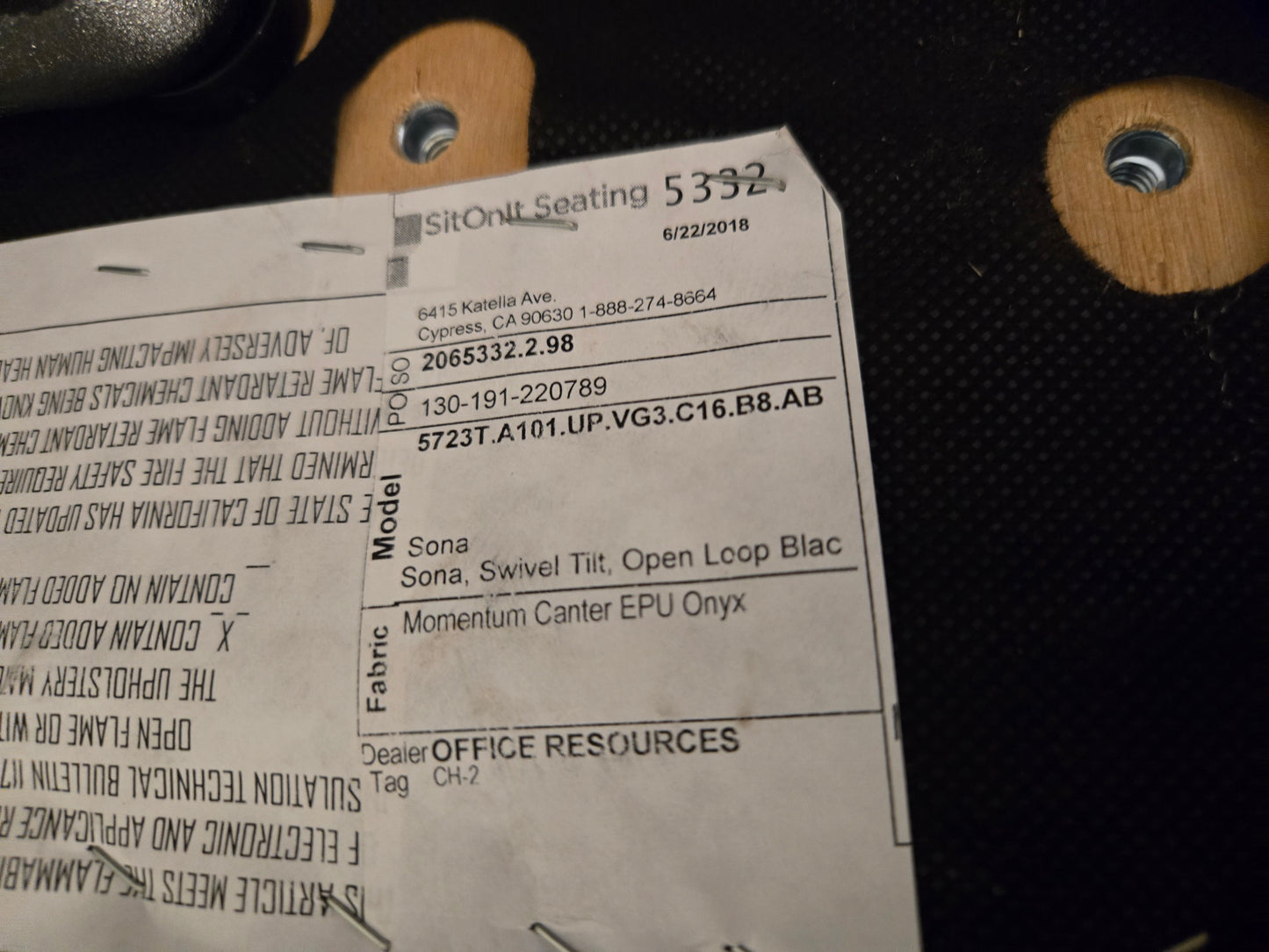 SitOnIt Sona Conference Chair in Black Eco-Leather