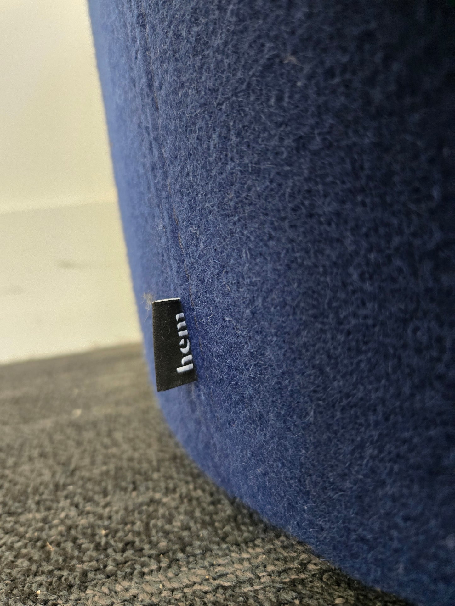 Hem Bon Pouf Ottoman in Blue