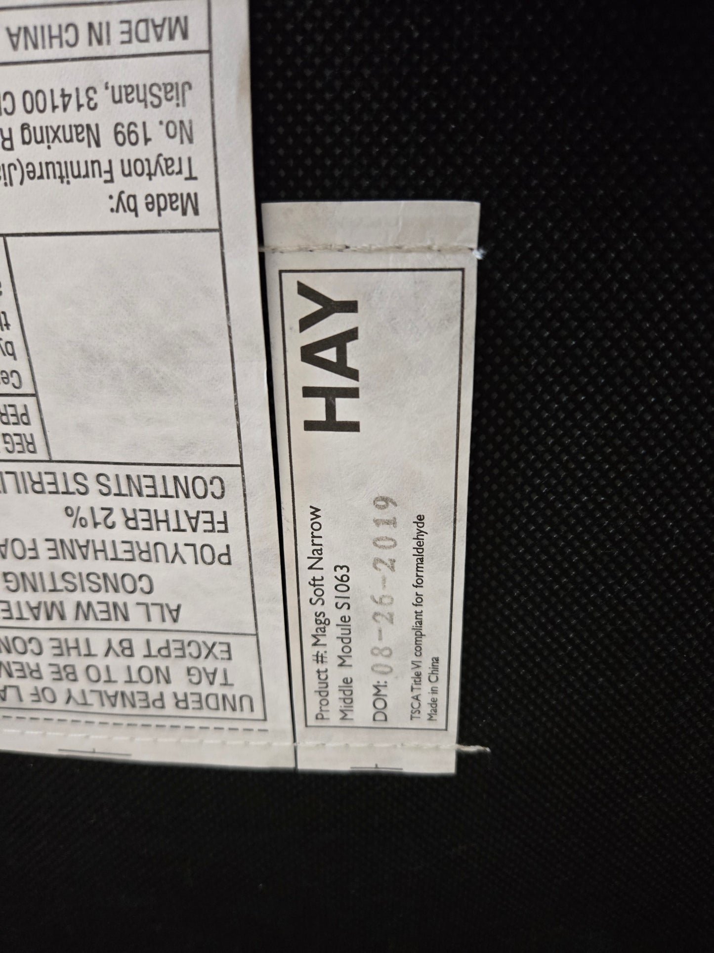 HAY Mags Soft 3-Piece Sectional Sofa in Light-Dark Grey