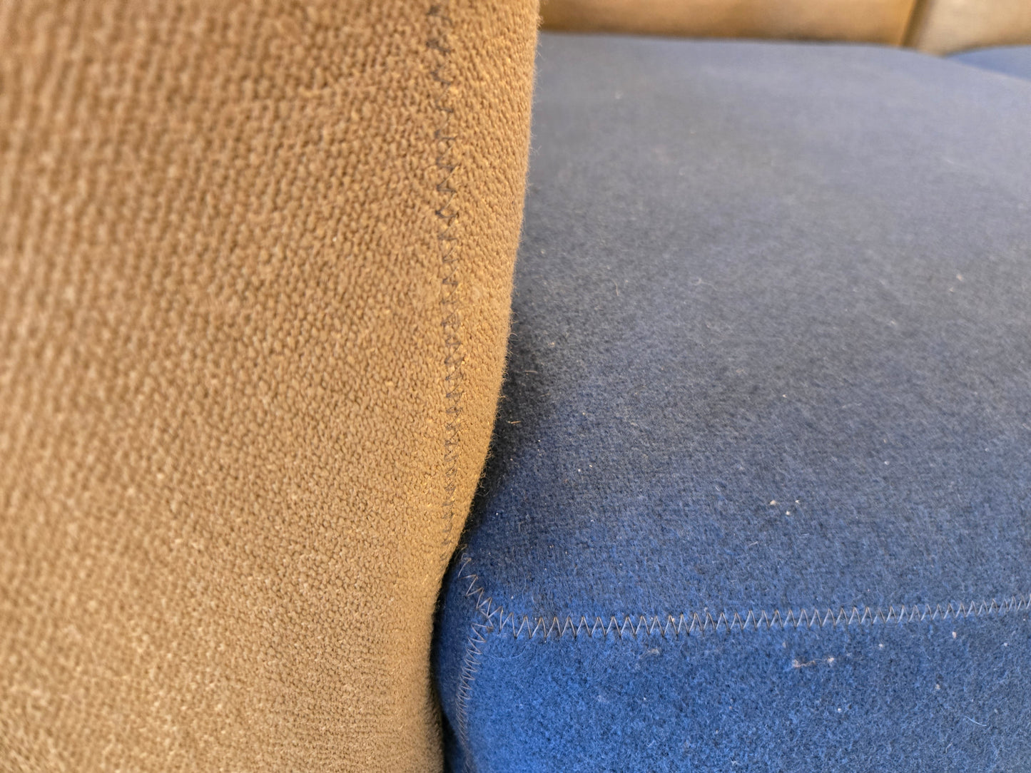 HAY Mags Soft 2-Piece Section Sofa in Beige-Blue