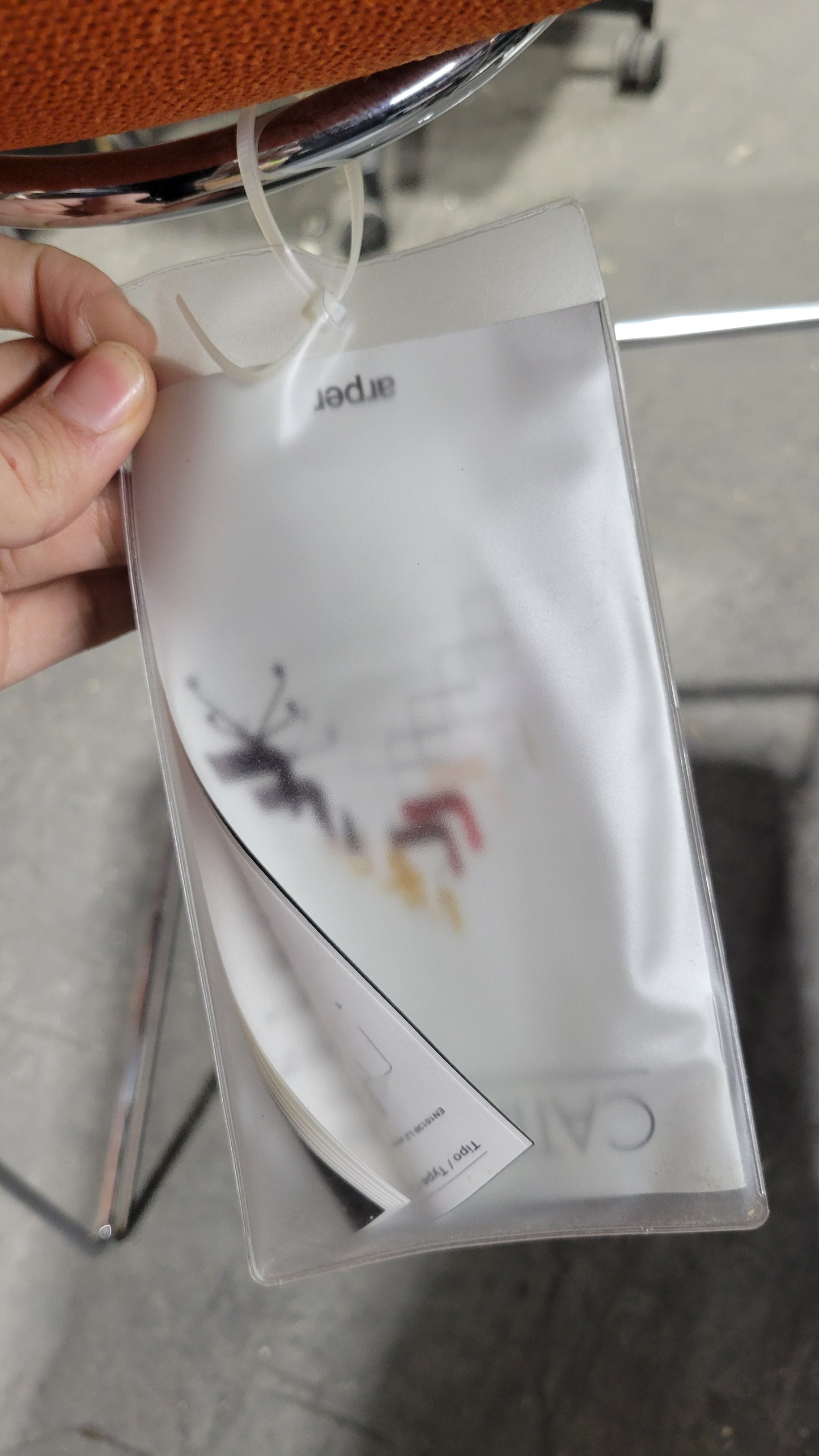 Arper Catifa 46 Upholstered Bar Height Stool in Orange (New)